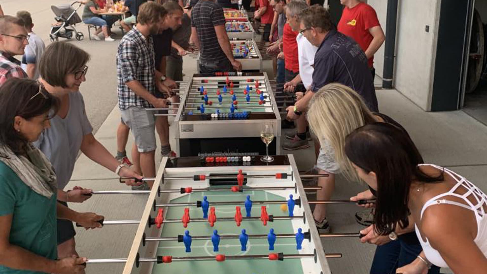 40th anniversary party at the company headquarters