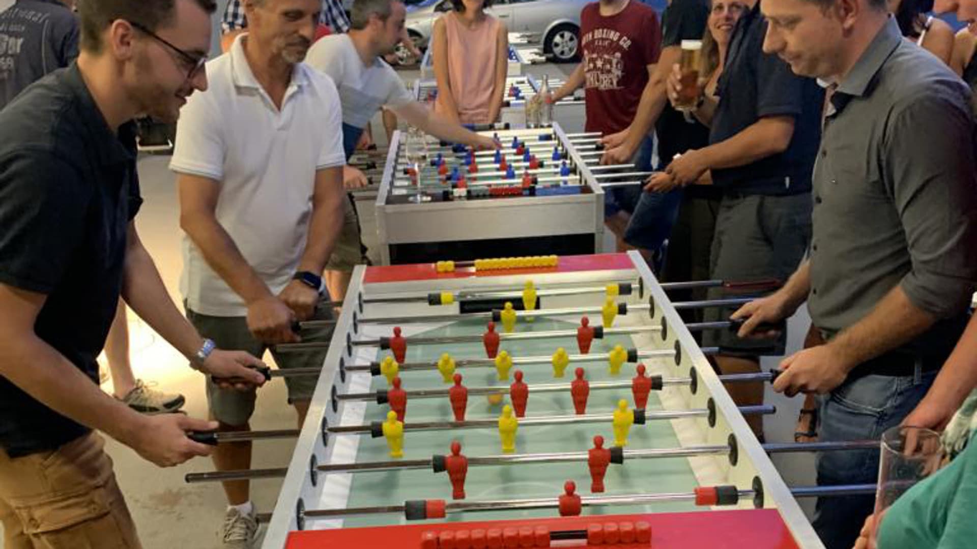 40th anniversary party at the company headquarters
