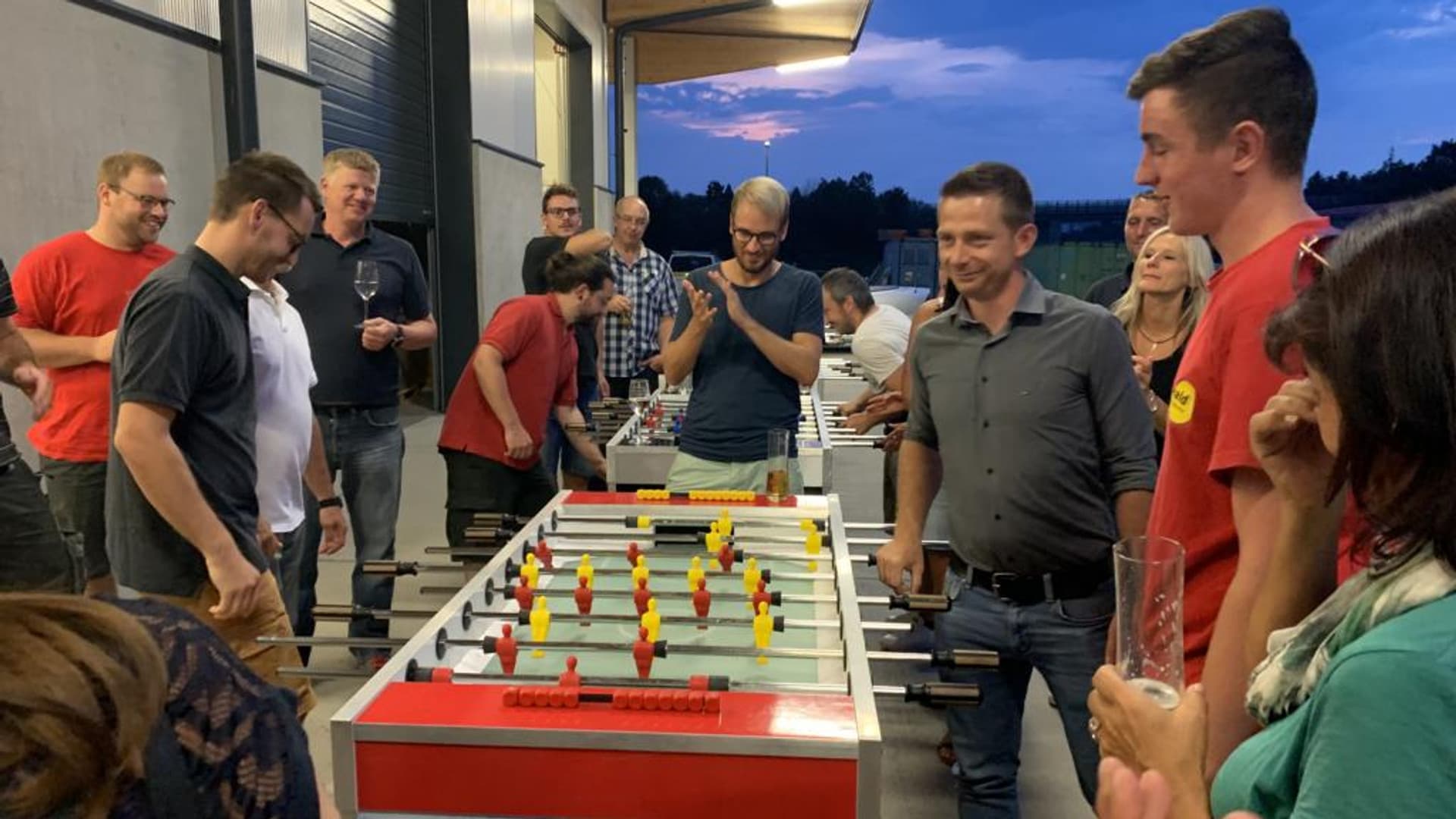 40th anniversary party at the company headquarters