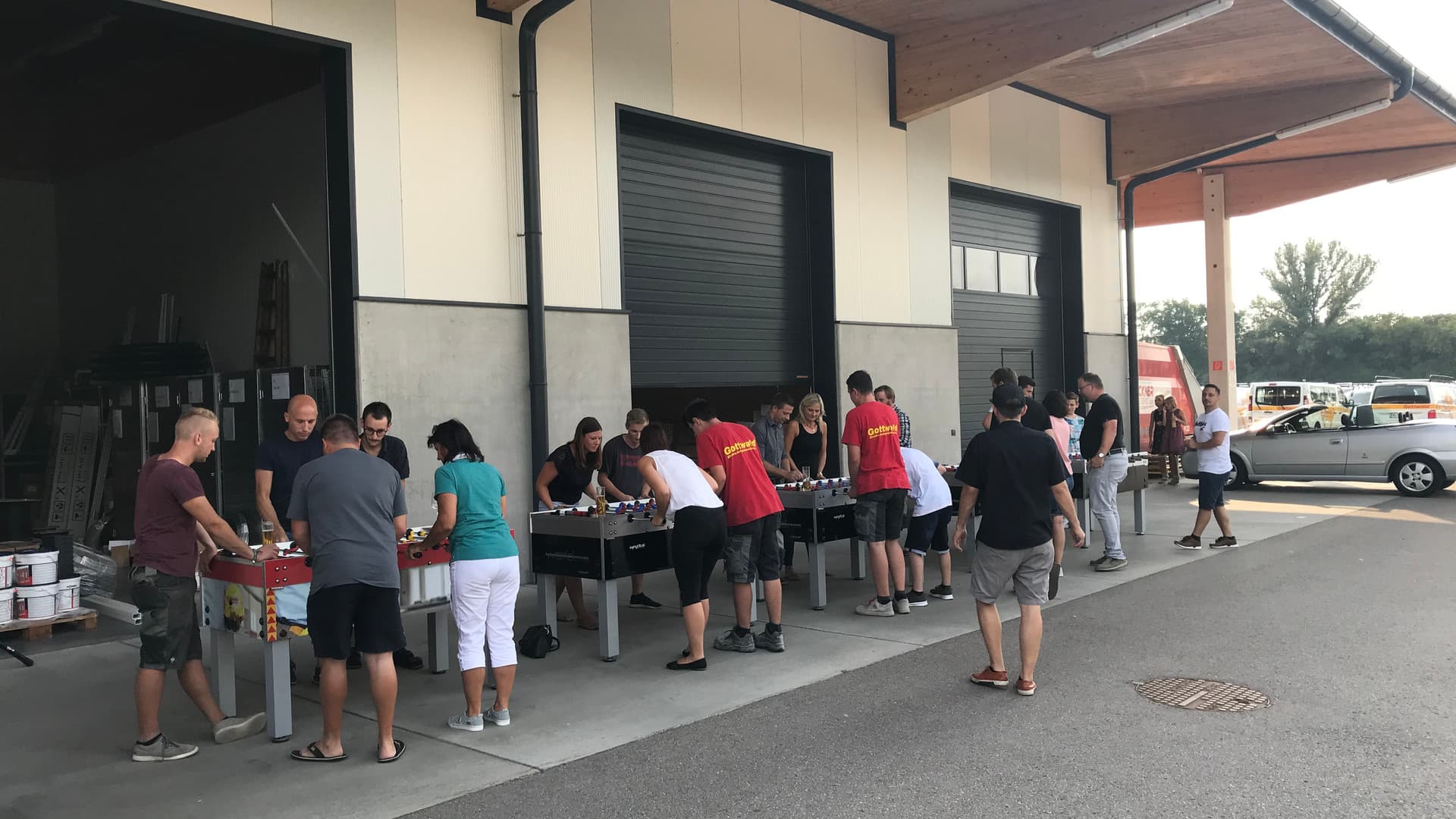 40th anniversary party at the company headquarters