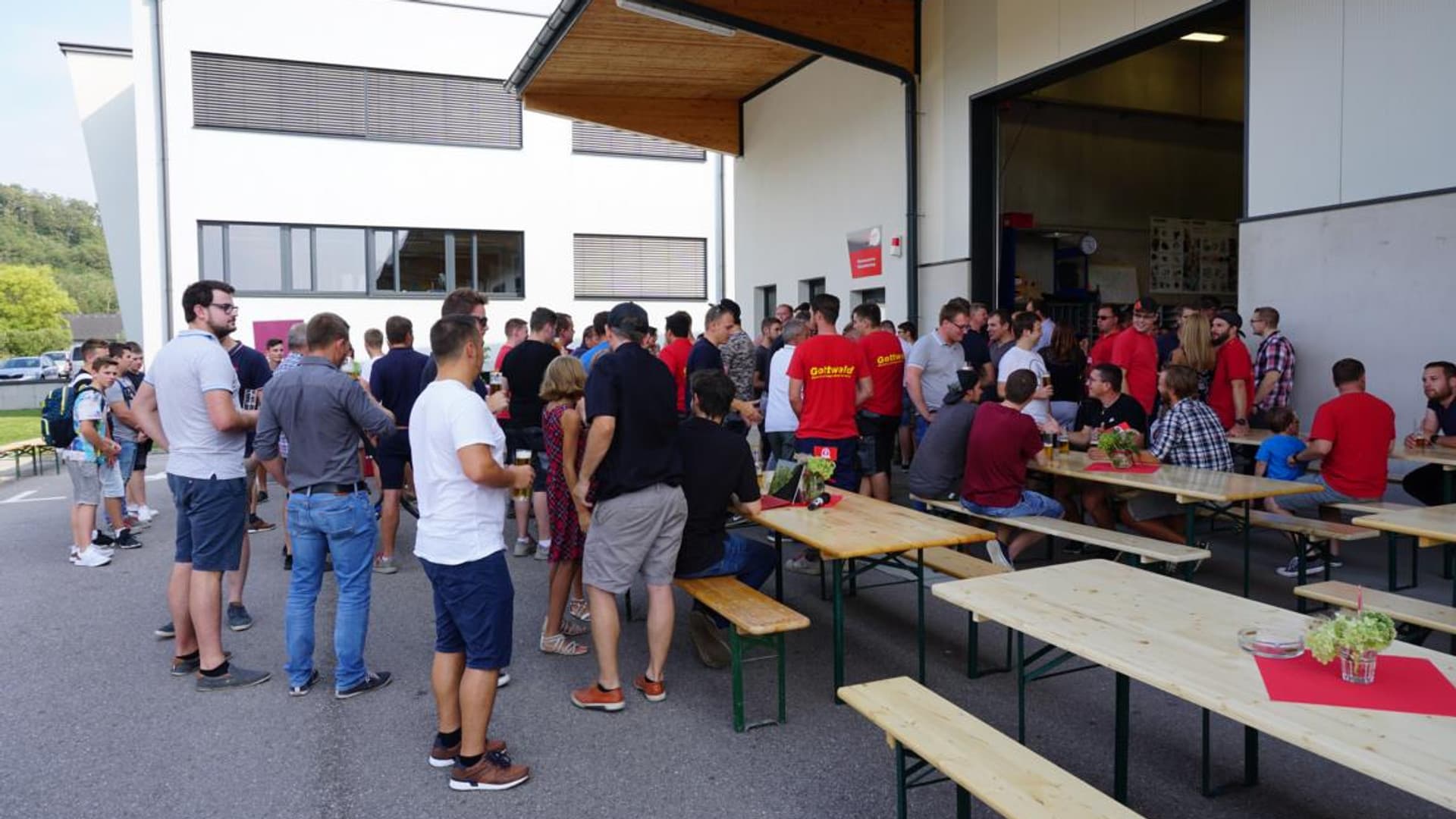 40th anniversary party at the company headquarters