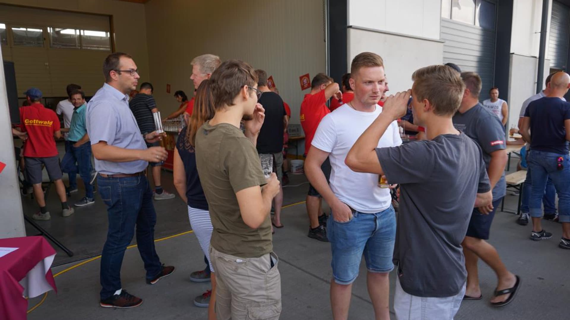 40th anniversary party at the company headquarters