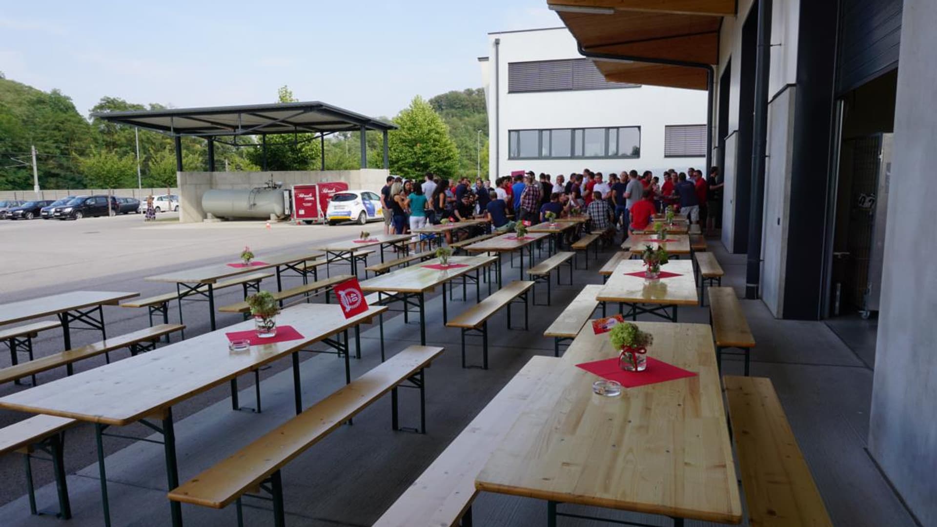 40th anniversary party at the company headquarters