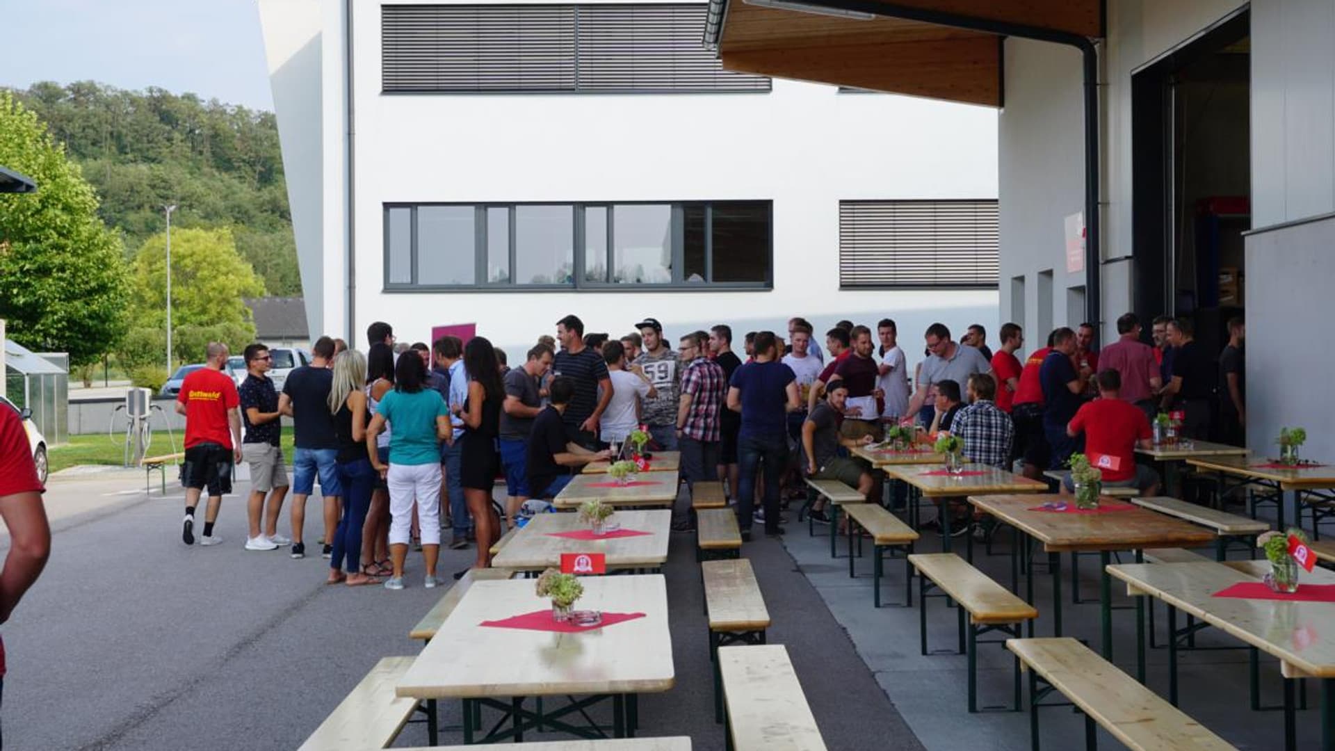 40th anniversary party at the company headquarters