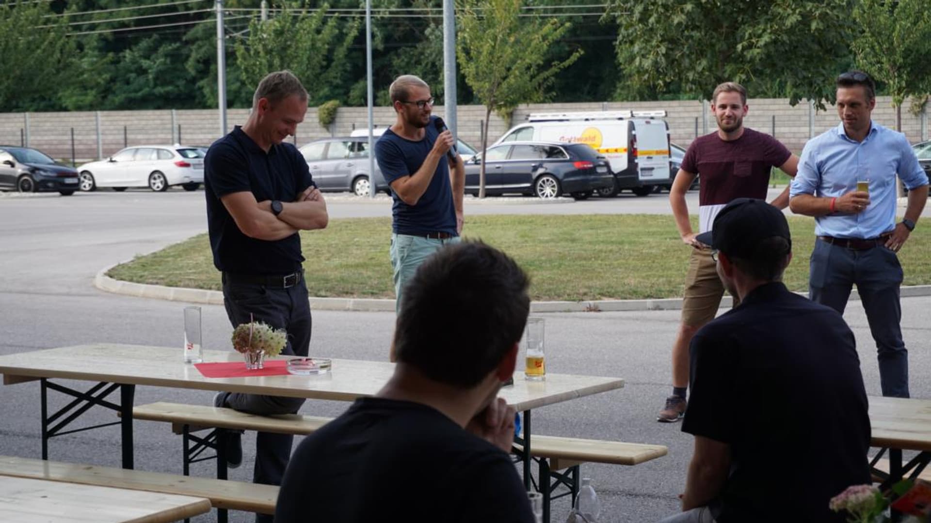 40th anniversary party at the company headquarters