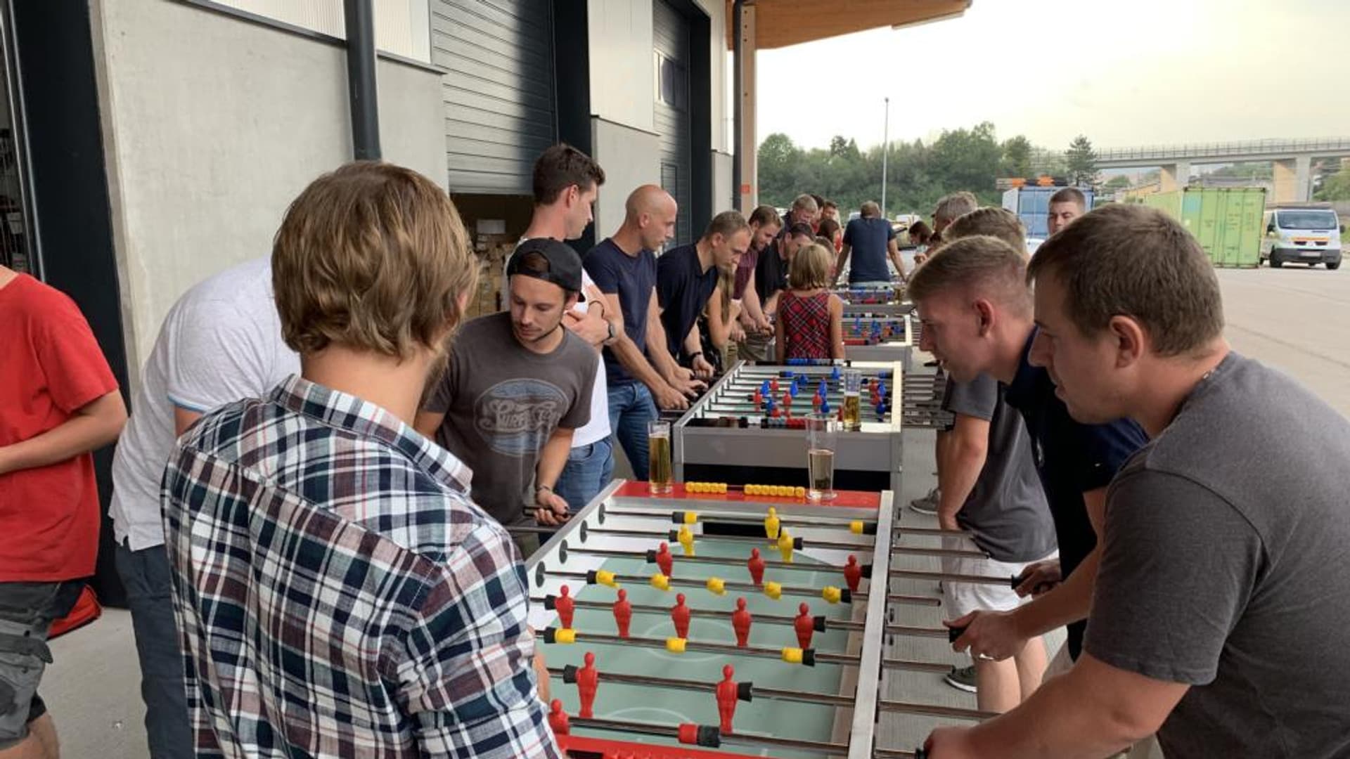 40th anniversary party at the company headquarters