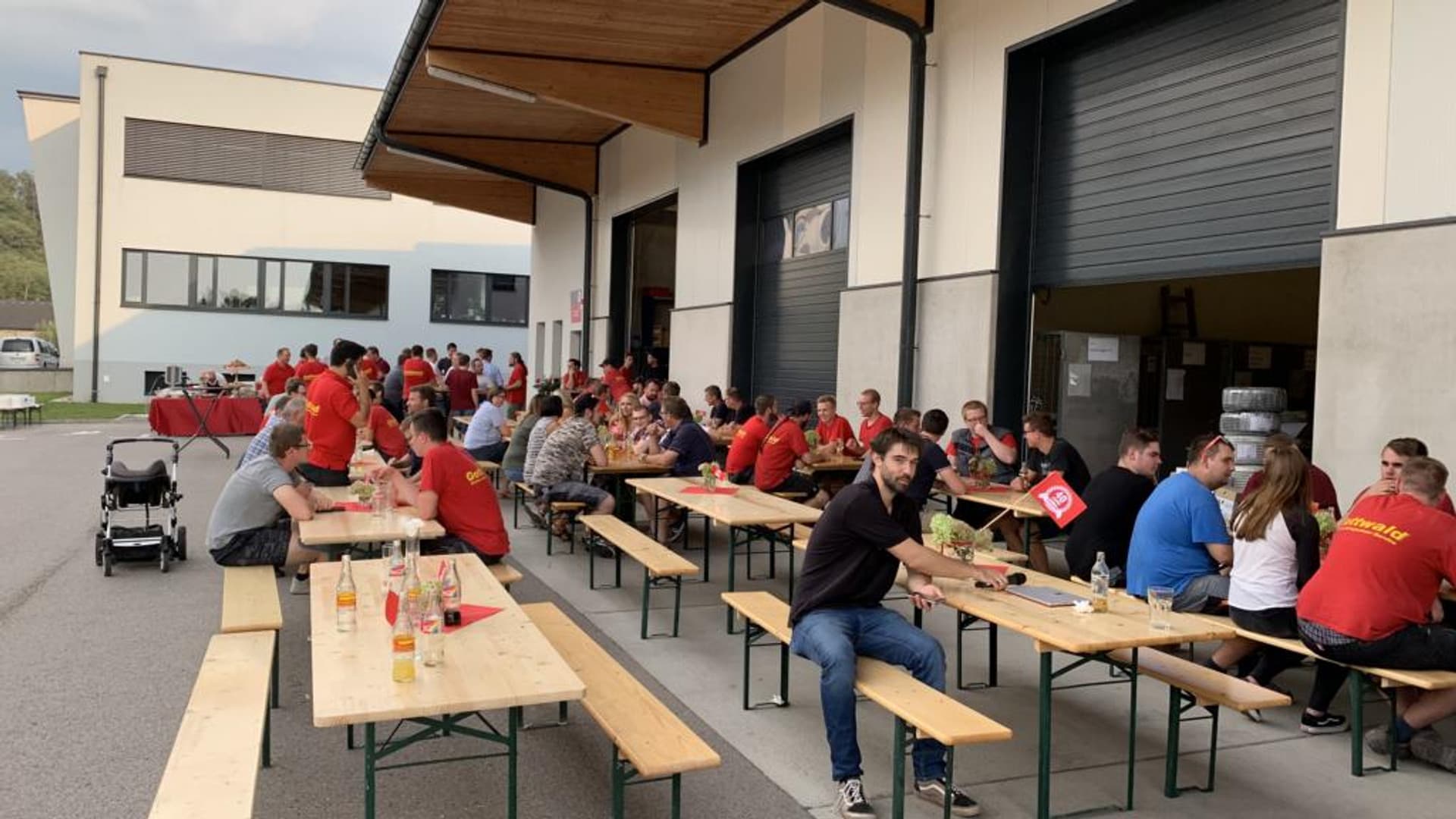 40th anniversary party at the company headquarters