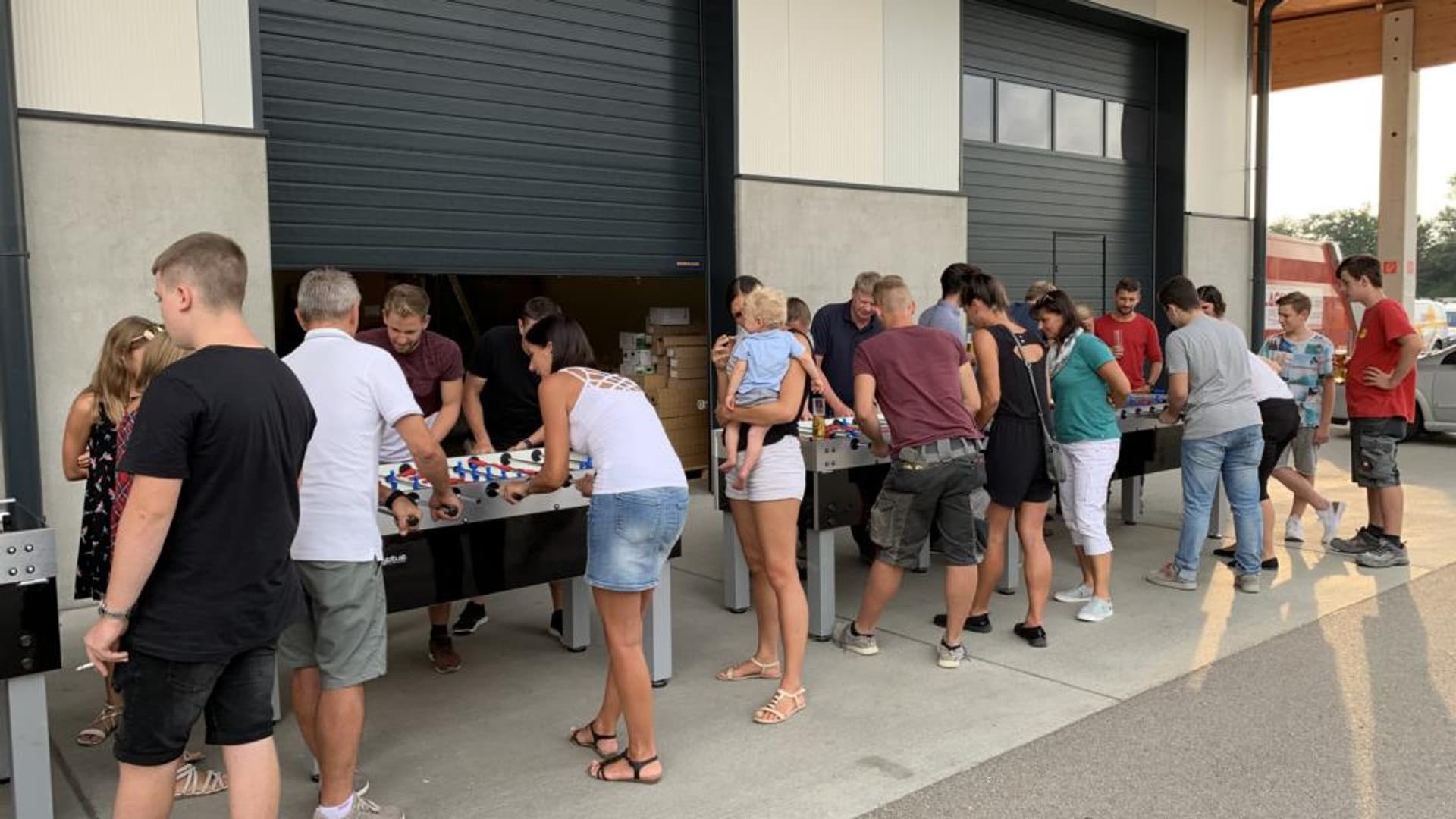 40th anniversary party at the company headquarters