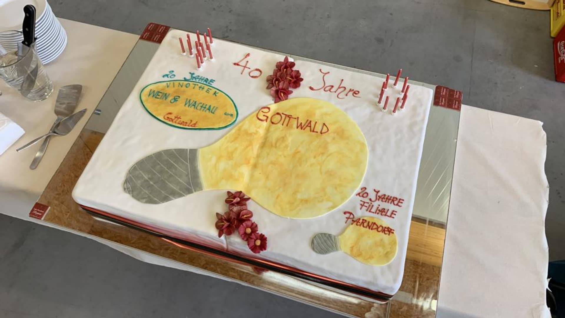 40th anniversary party at the company headquarters
