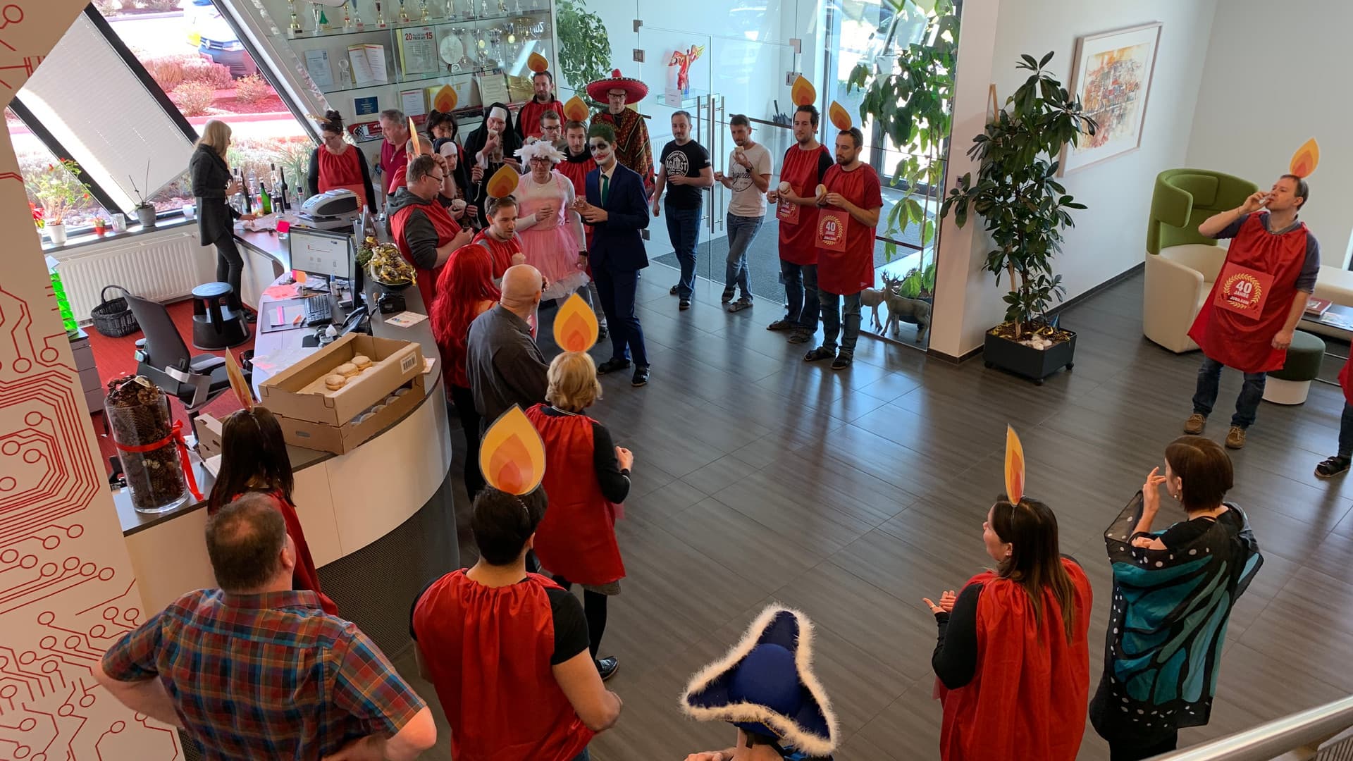 Colourful carnival celebrations at headquarters