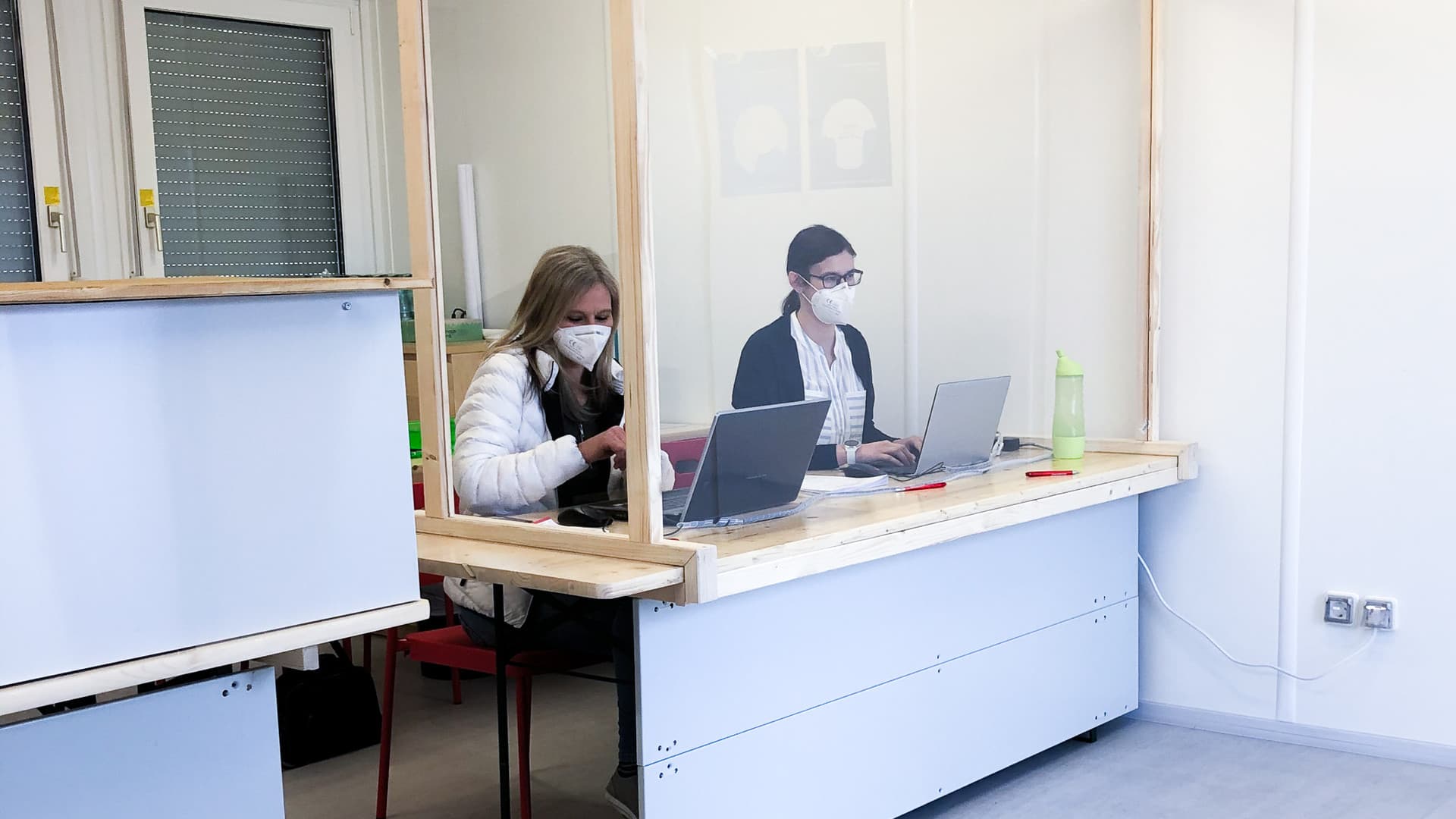Gottwald’s own COVID-19 testing station!