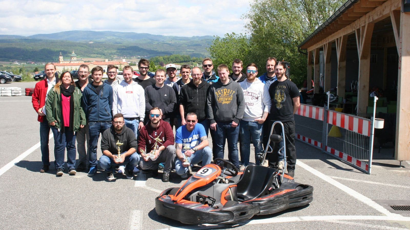 The first Gottwald fitters' go-kart race