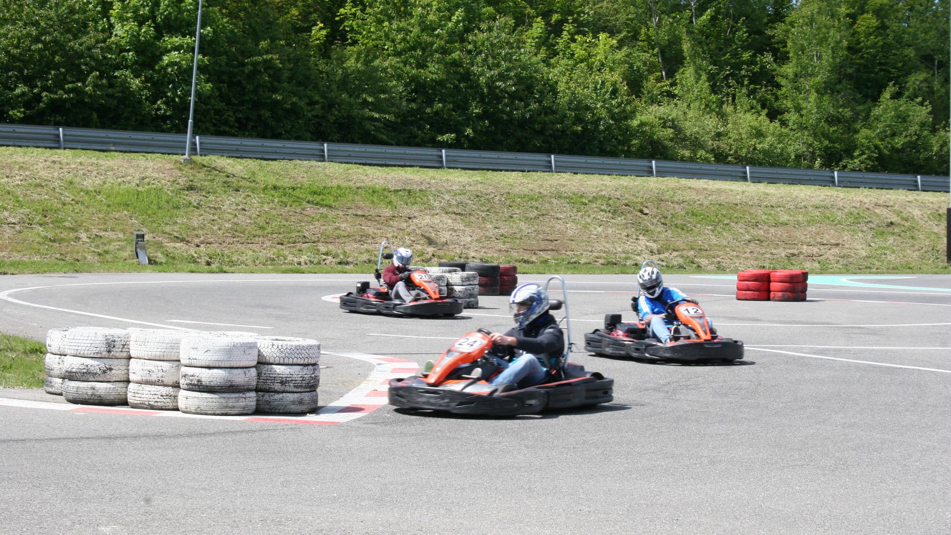 The first Gottwald fitters' go-kart race