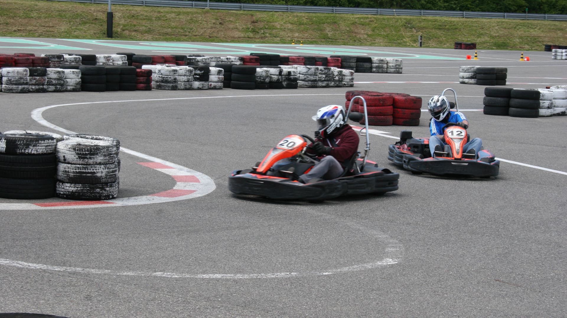 The first Gottwald fitters' go-kart race