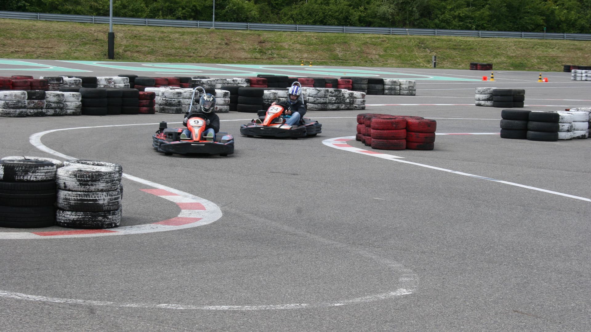 The first Gottwald fitters' go-kart race