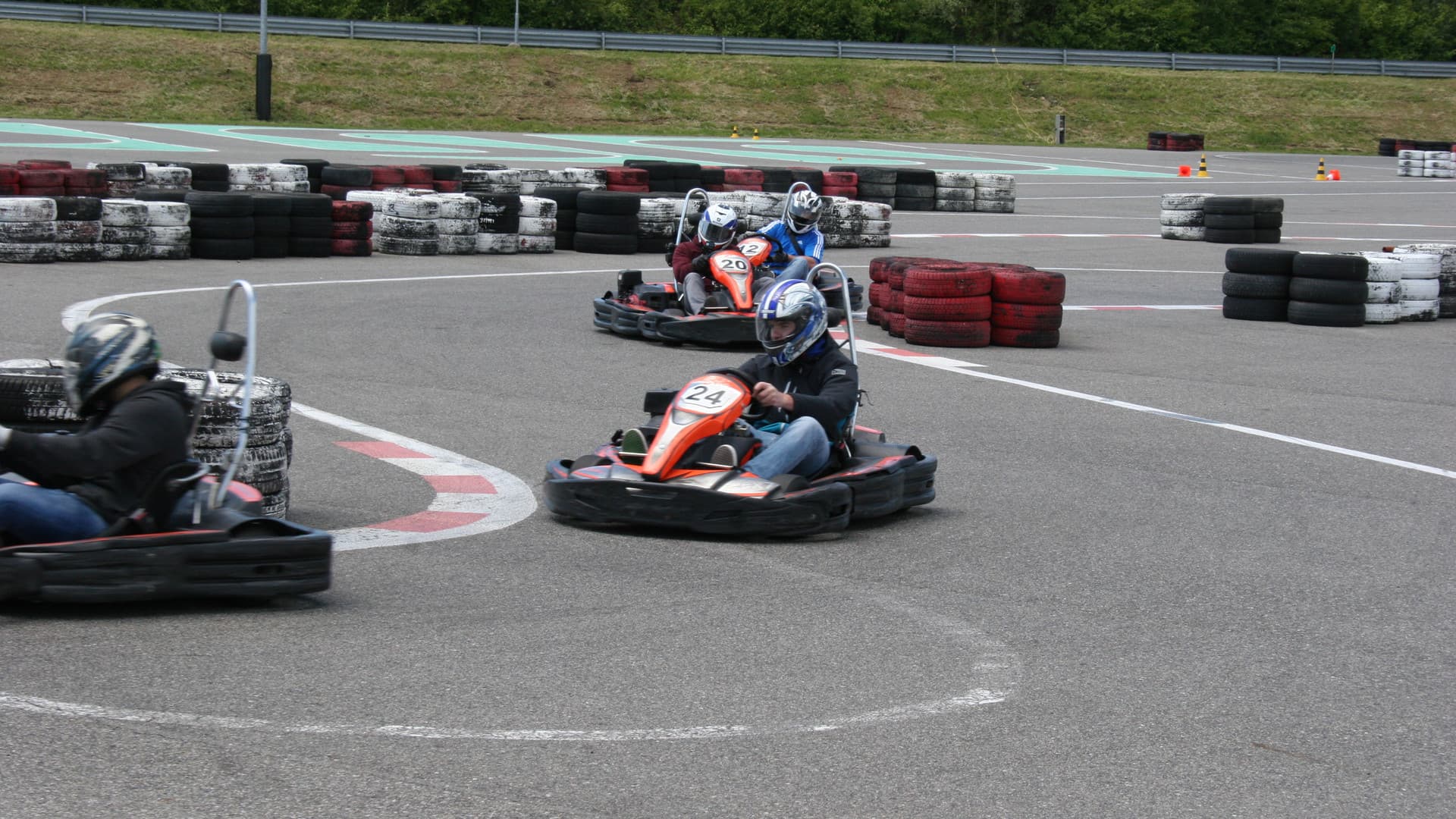 The first Gottwald fitters' go-kart race
