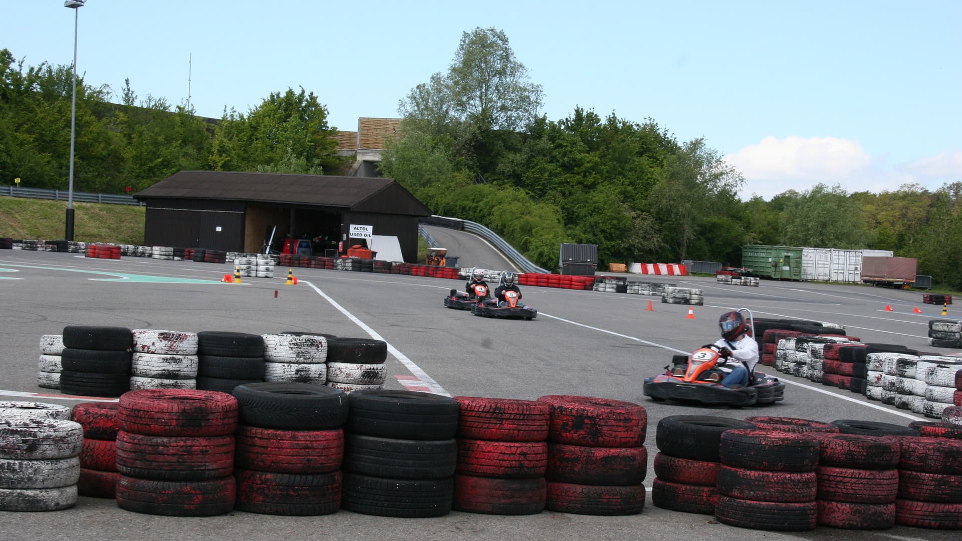 The first Gottwald fitters' go-kart race