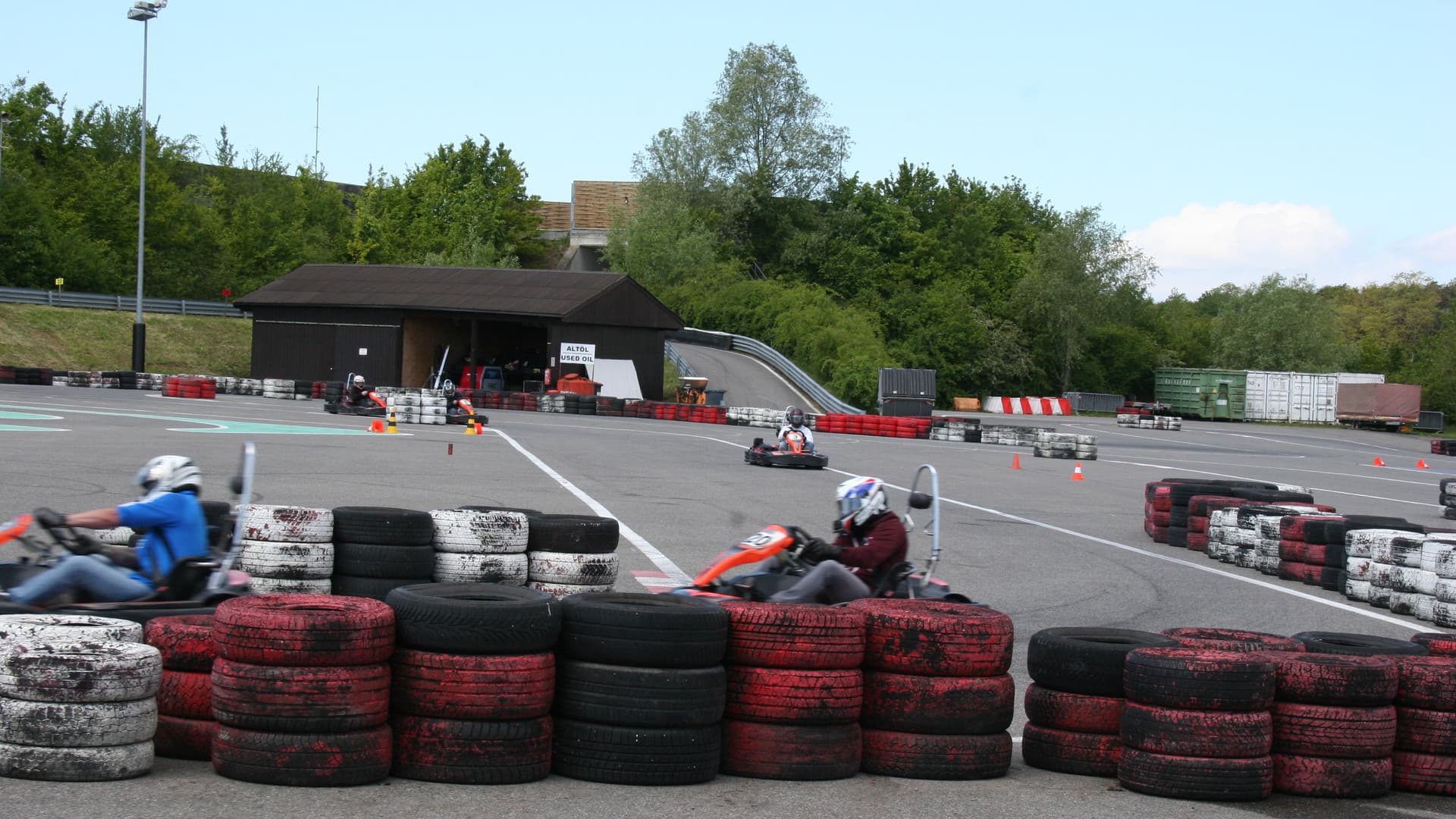 The first Gottwald fitters' go-kart race