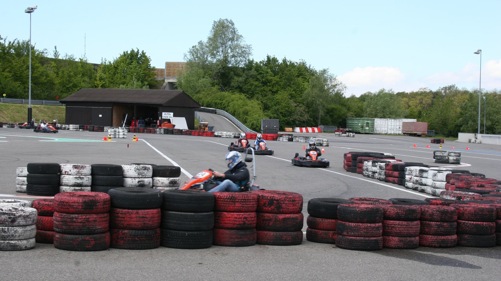The first Gottwald fitters' go-kart race