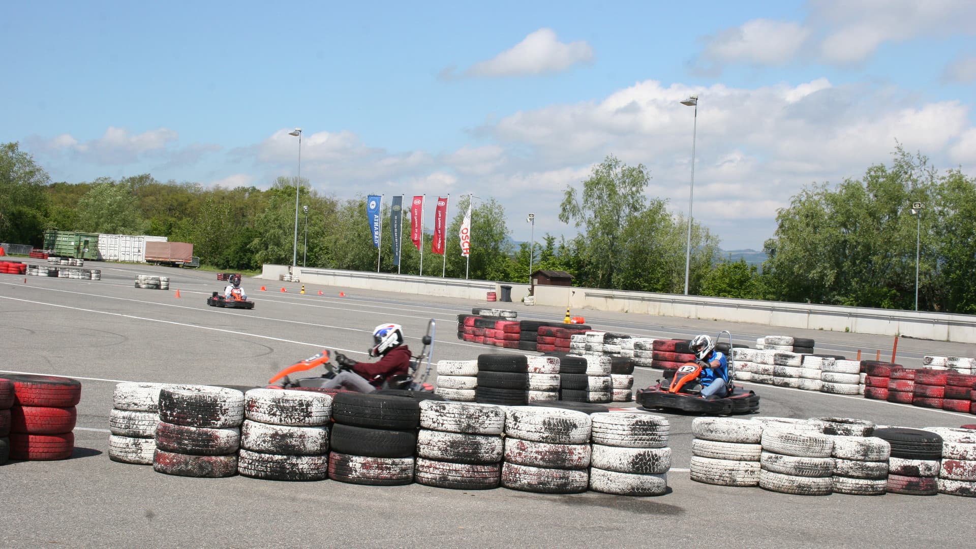 The first Gottwald fitters' go-kart race