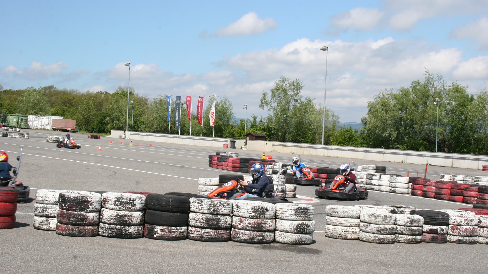 The first Gottwald fitters' go-kart race
