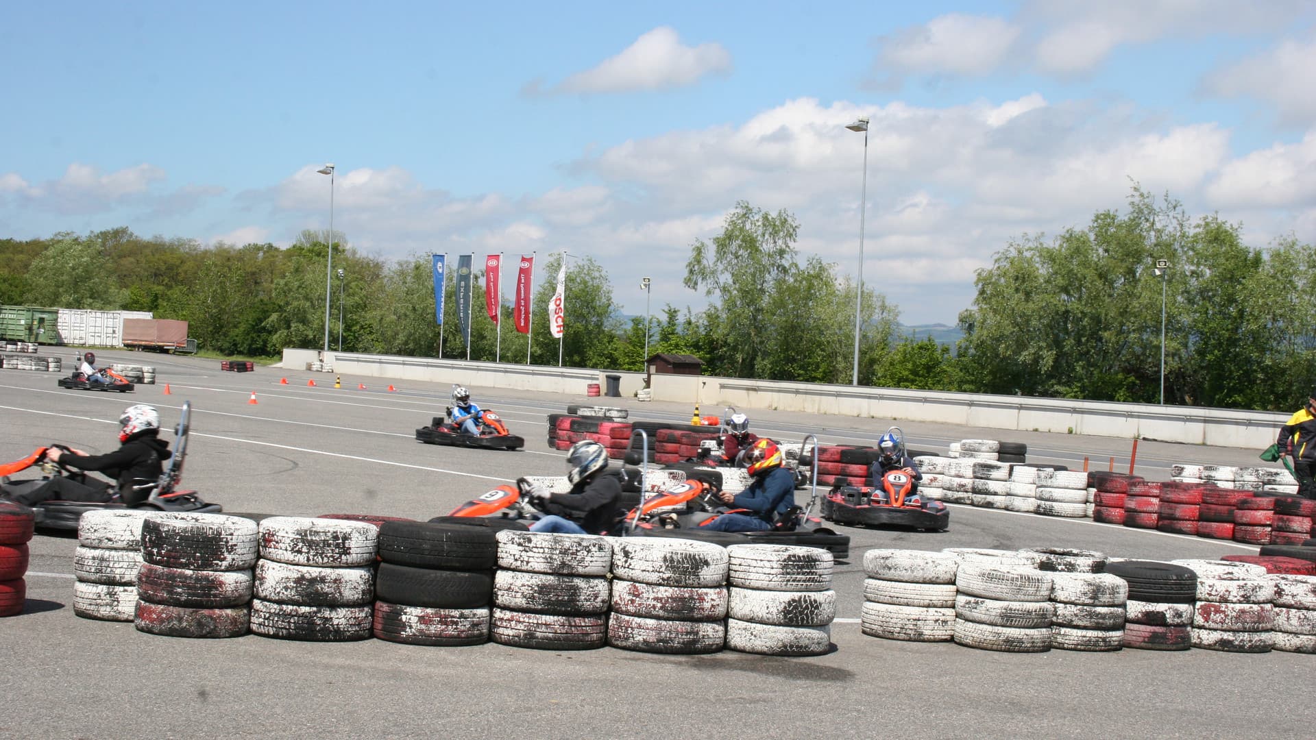 The first Gottwald fitters' go-kart race