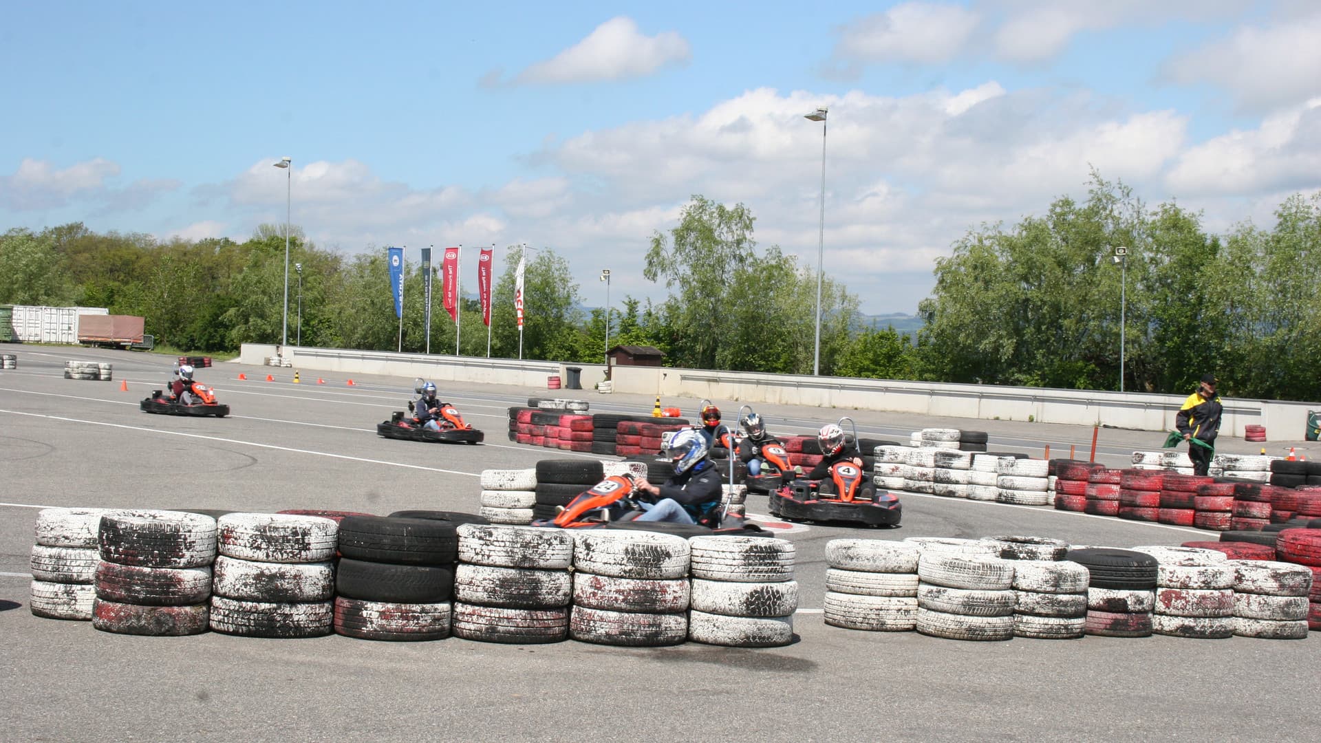 The first Gottwald fitters' go-kart race
