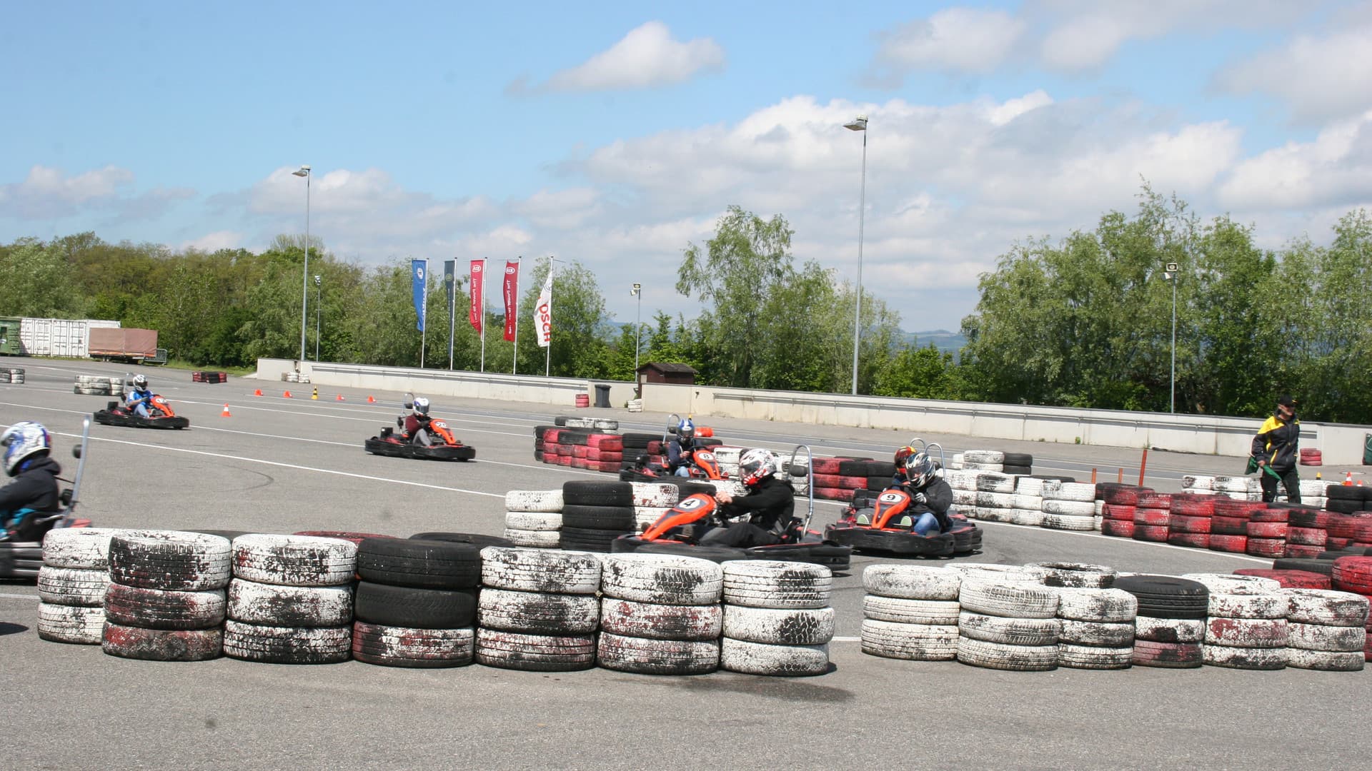 The first Gottwald fitters' go-kart race
