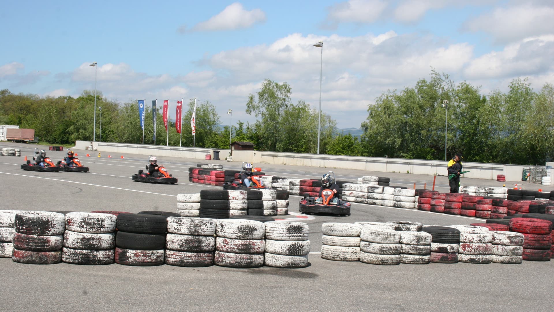 The first Gottwald fitters' go-kart race