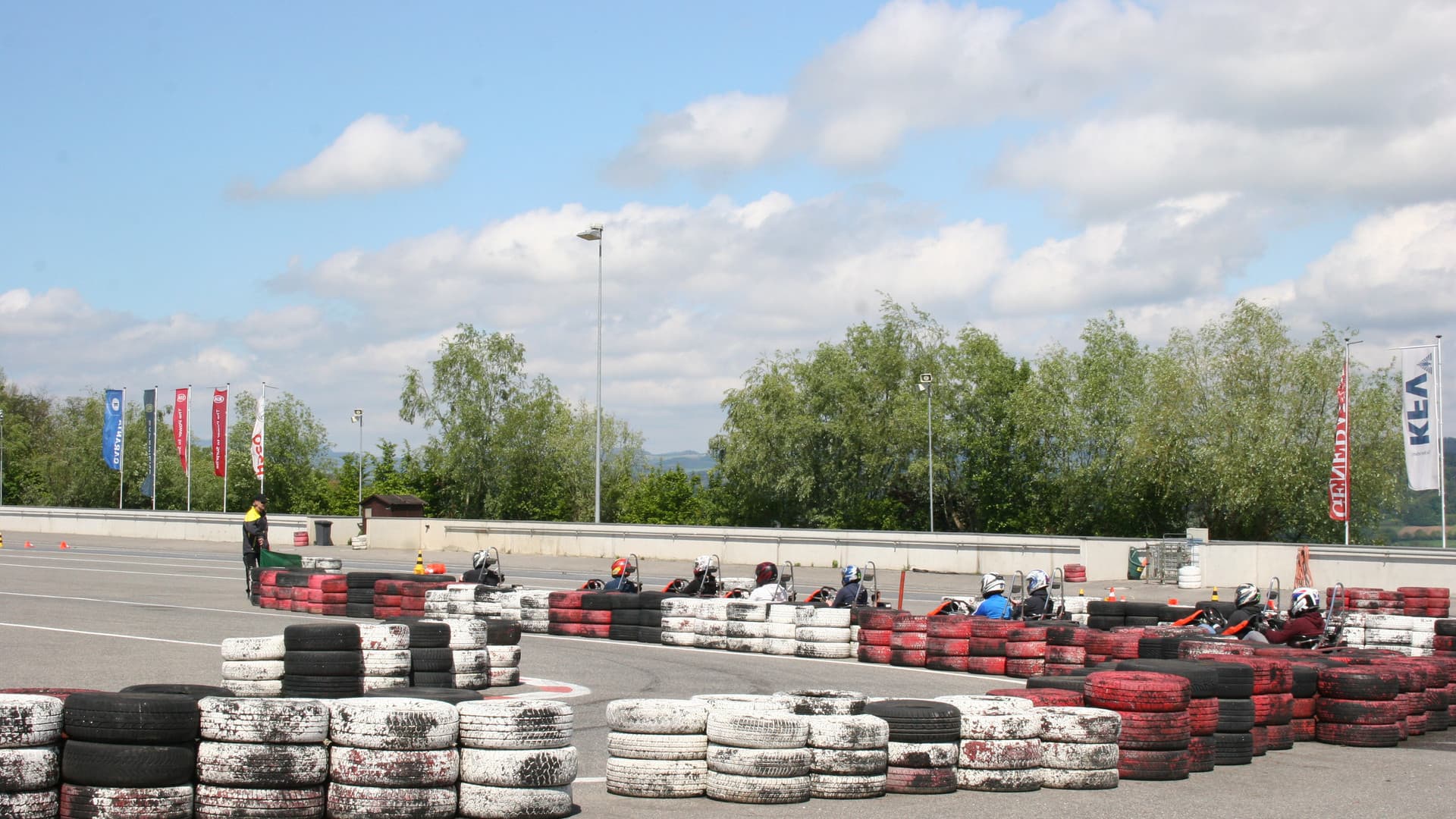 The first Gottwald fitters' go-kart race
