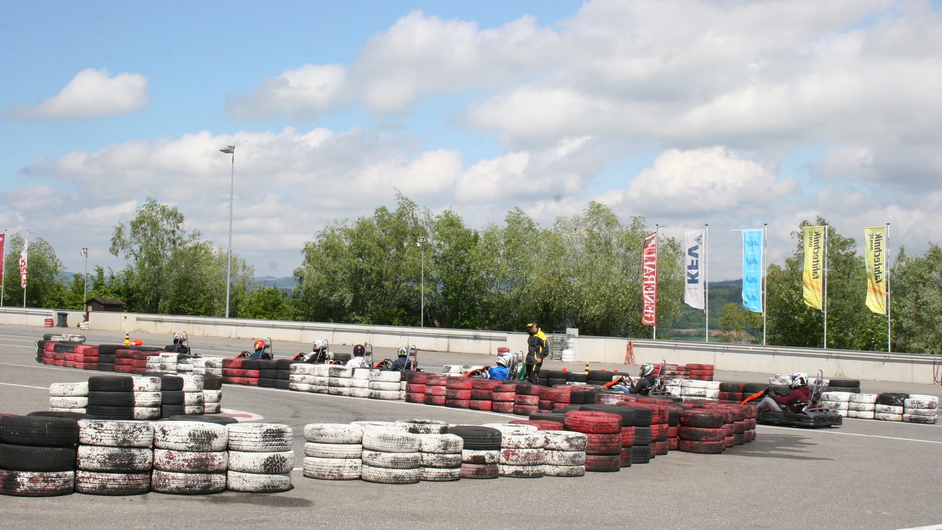The first Gottwald fitters' go-kart race