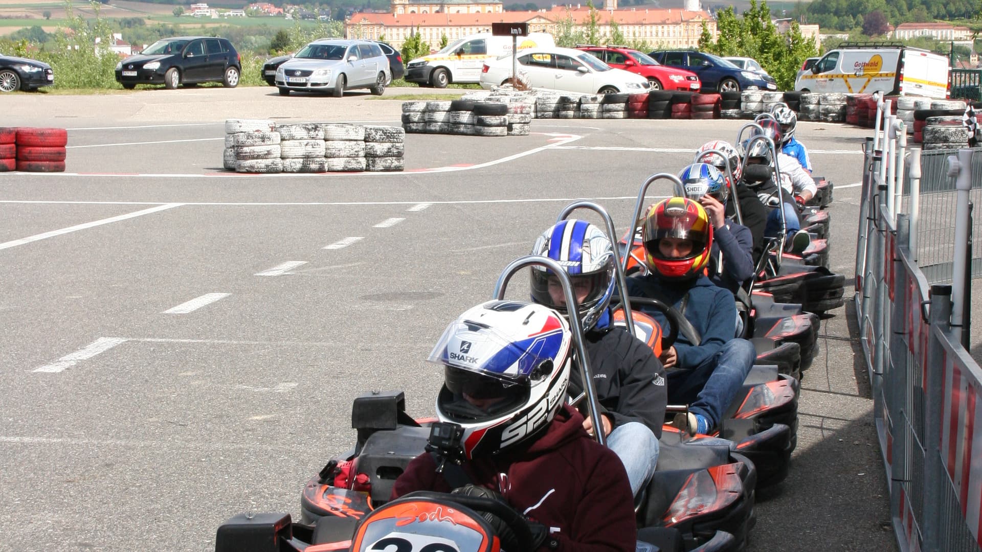 The first Gottwald fitters' go-kart race