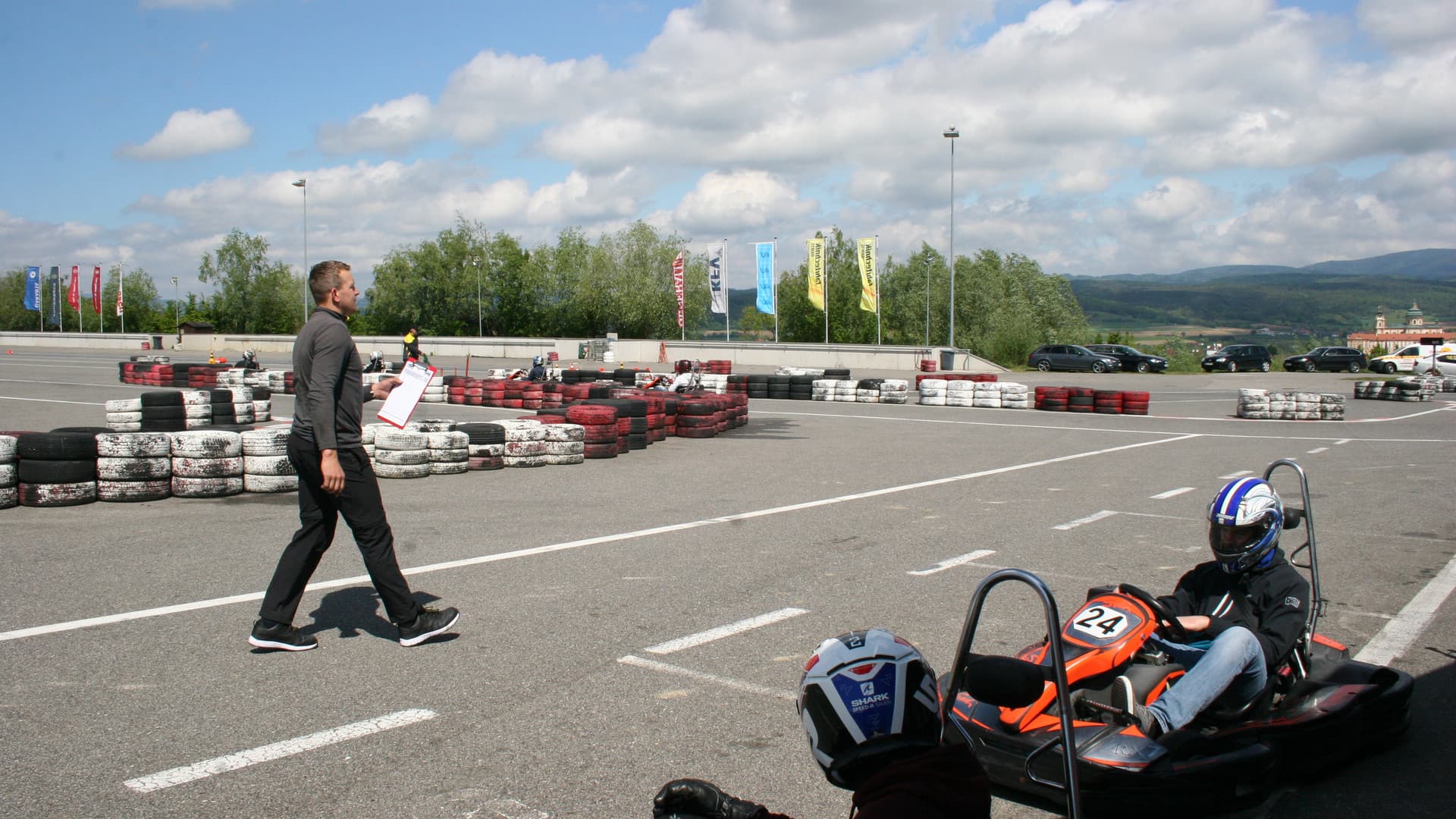 The first Gottwald fitters' go-kart race