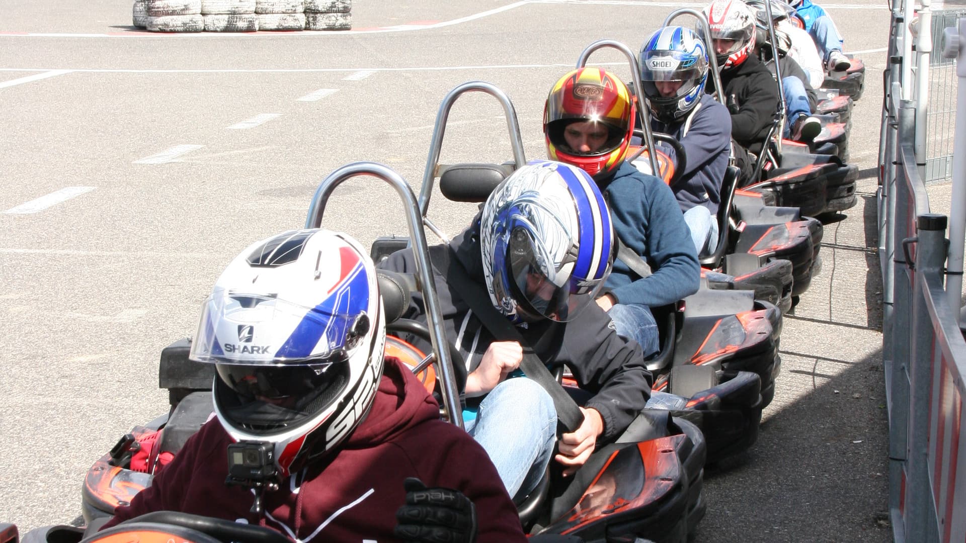 The first Gottwald fitters' go-kart race