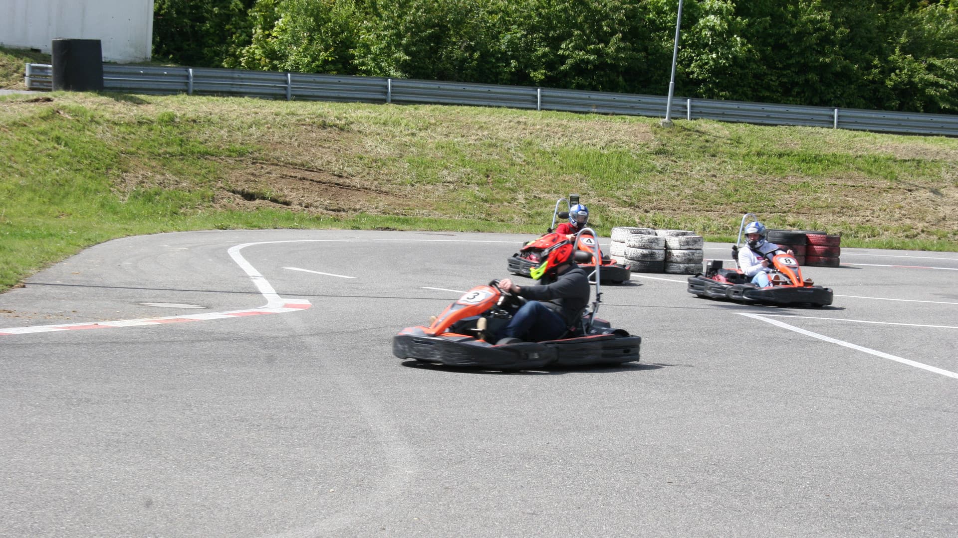 The first Gottwald fitters' go-kart race