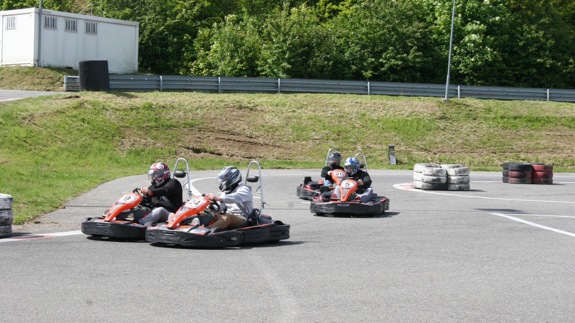 The first Gottwald fitters' go-kart race