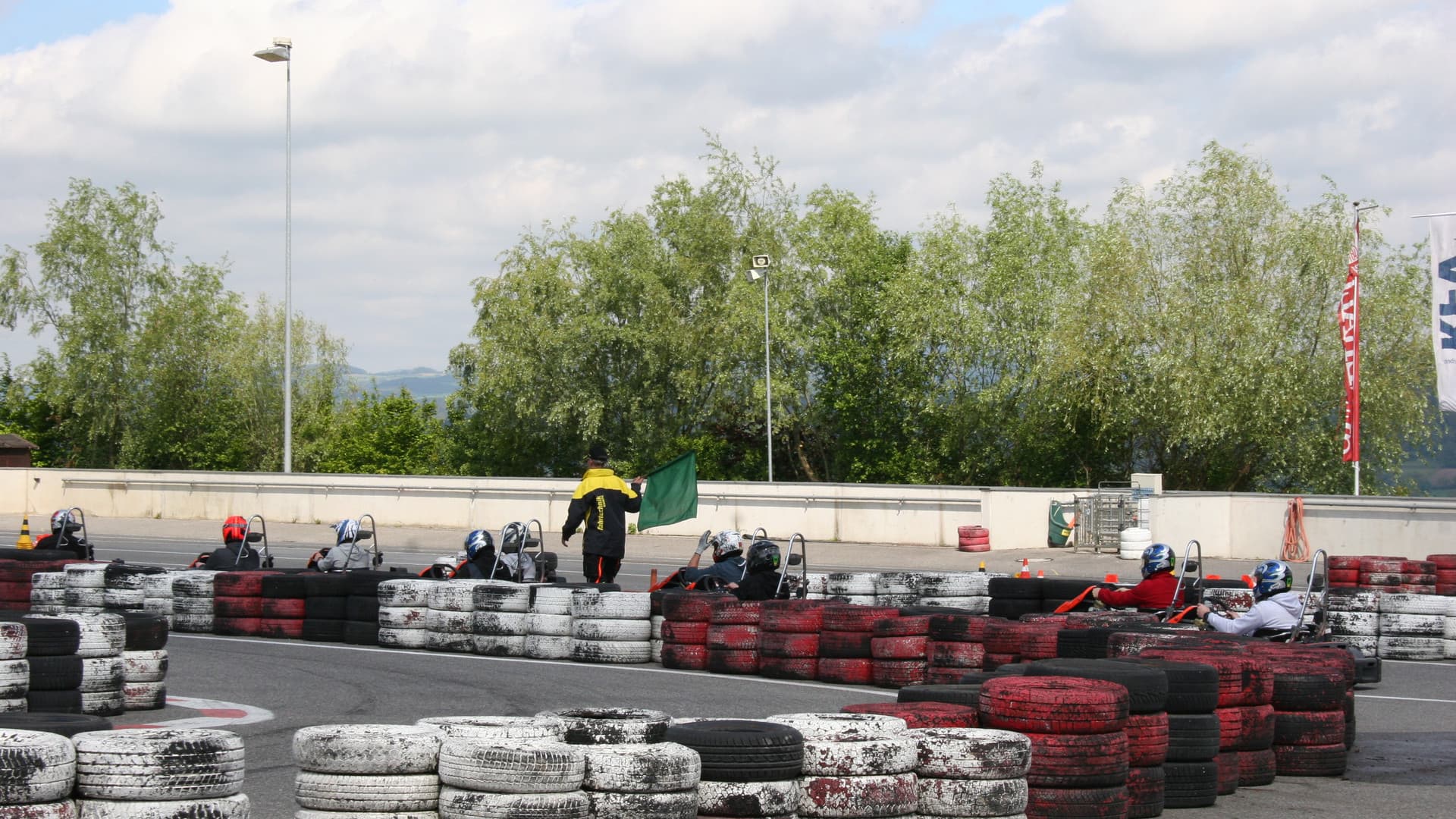 The first Gottwald fitters' go-kart race