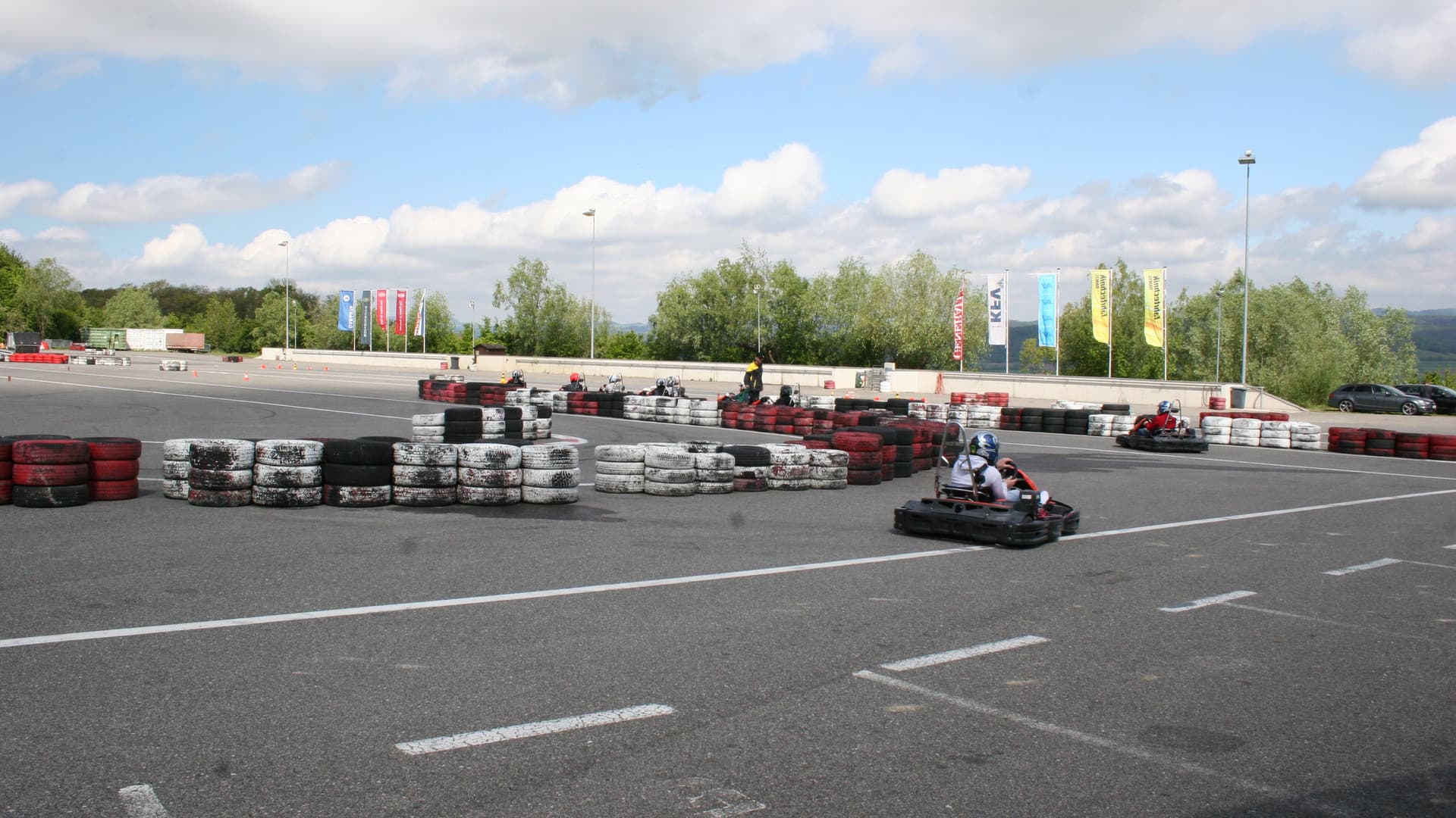 The first Gottwald fitters' go-kart race