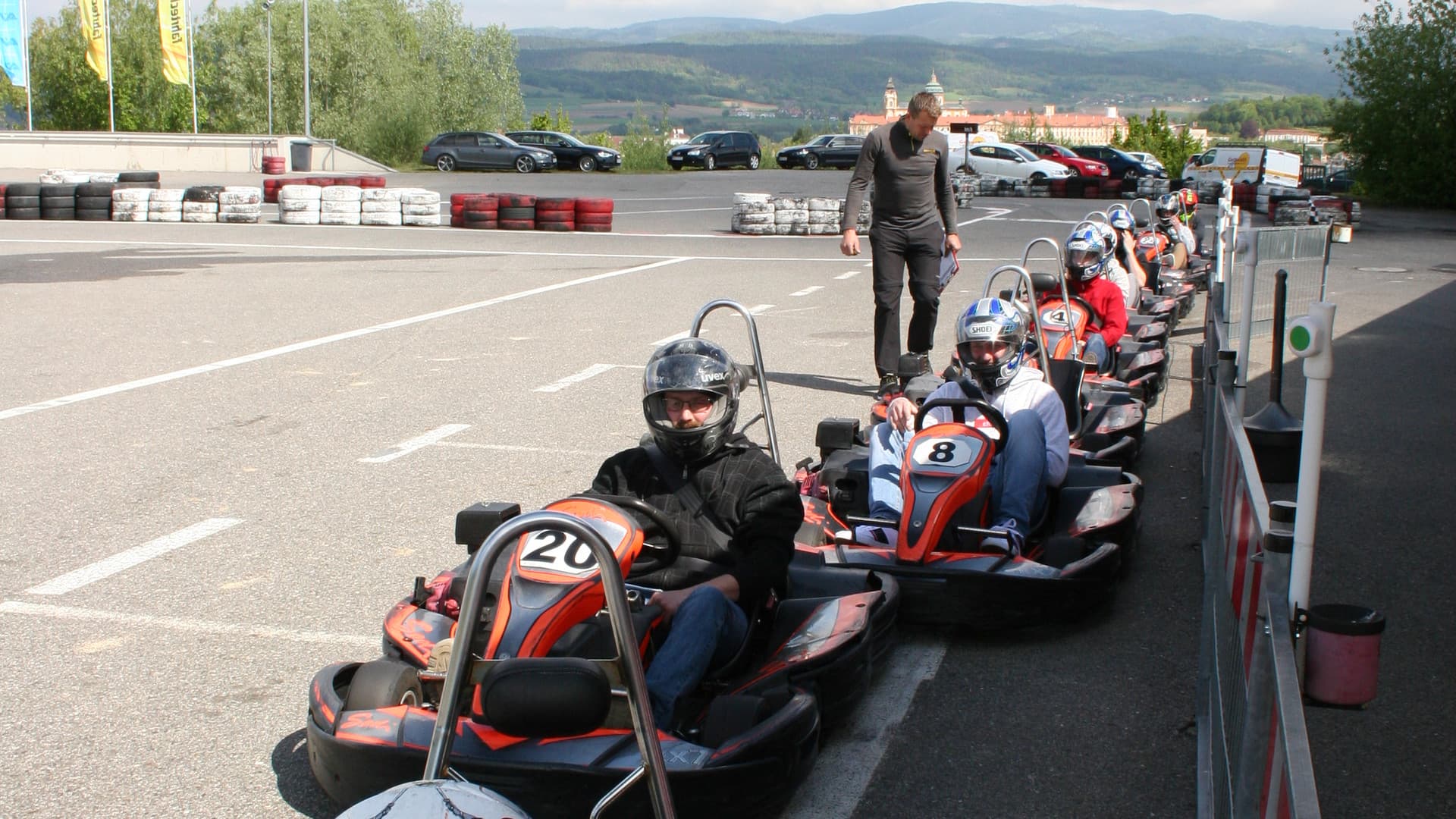 The first Gottwald fitters' go-kart race