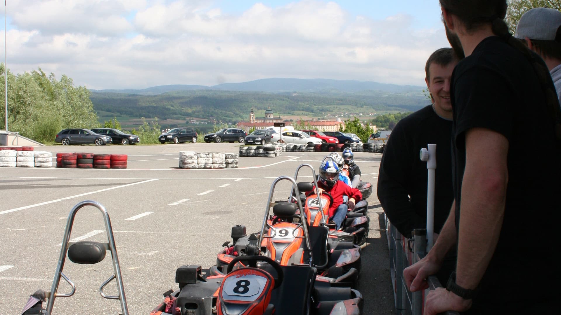 The first Gottwald fitters' go-kart race