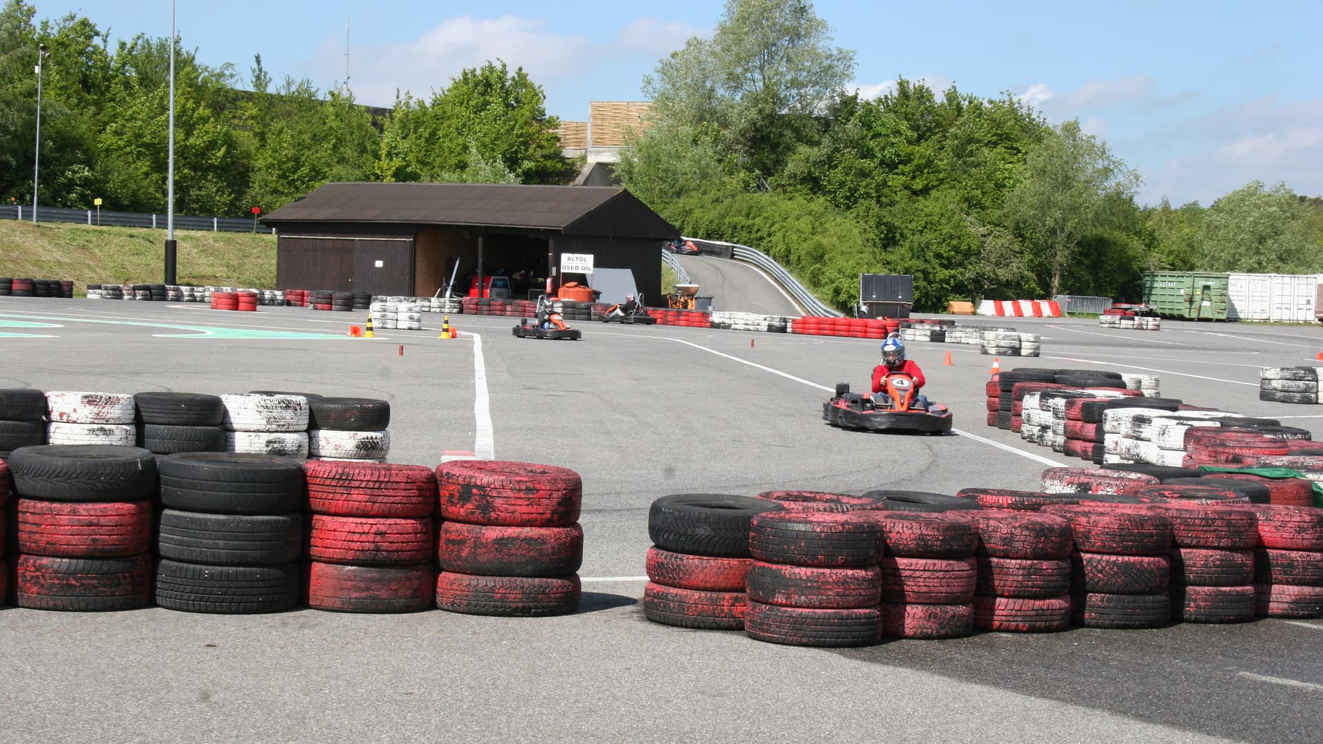 The first Gottwald fitters' go-kart race