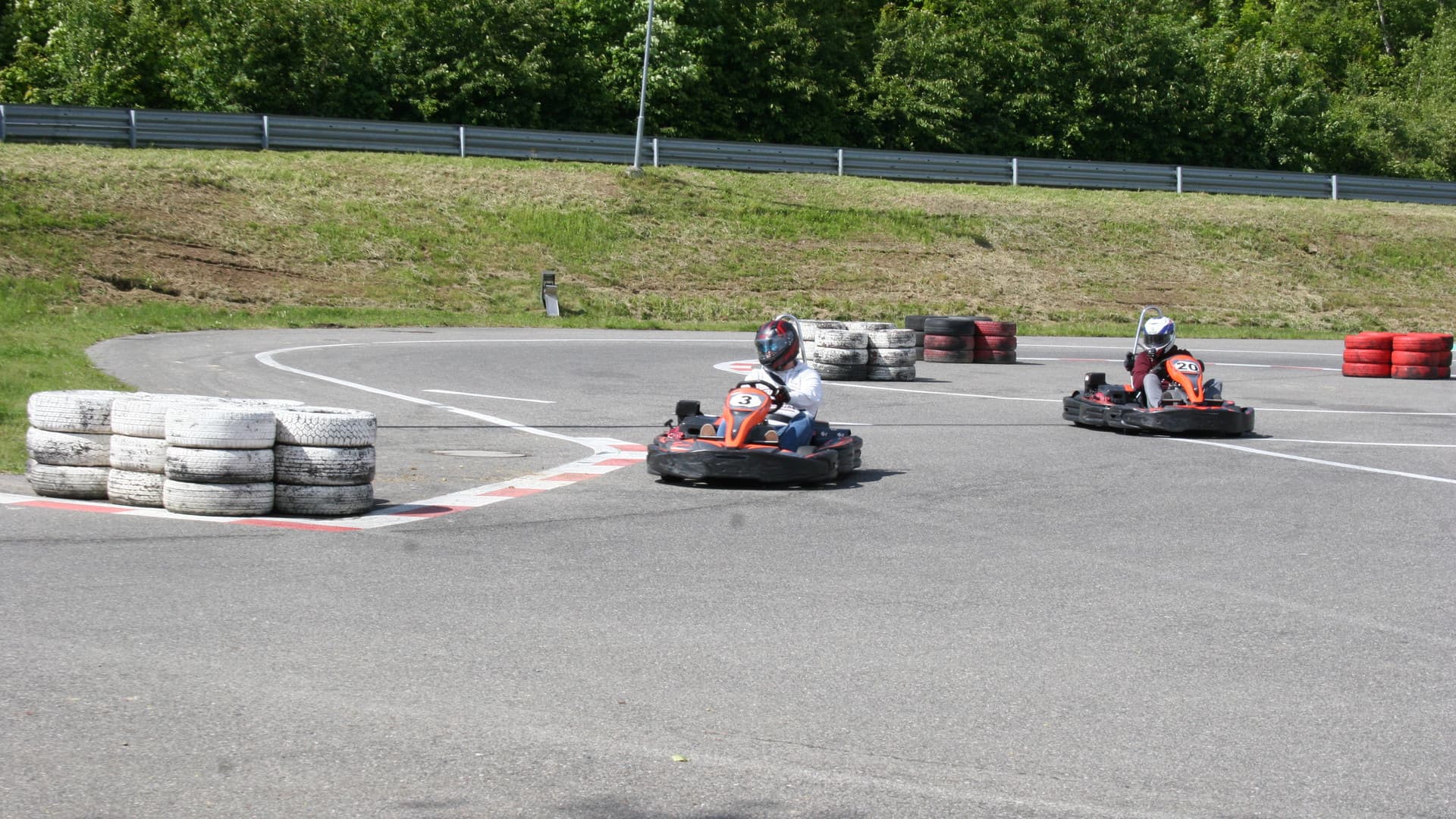 The first Gottwald fitters' go-kart race