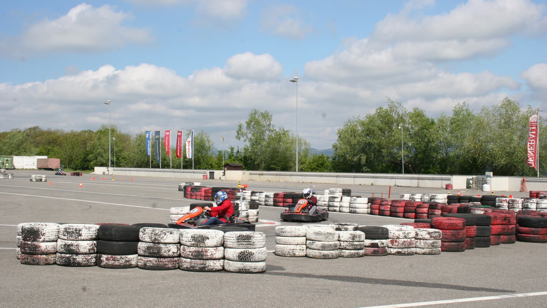 The first Gottwald fitters' go-kart race