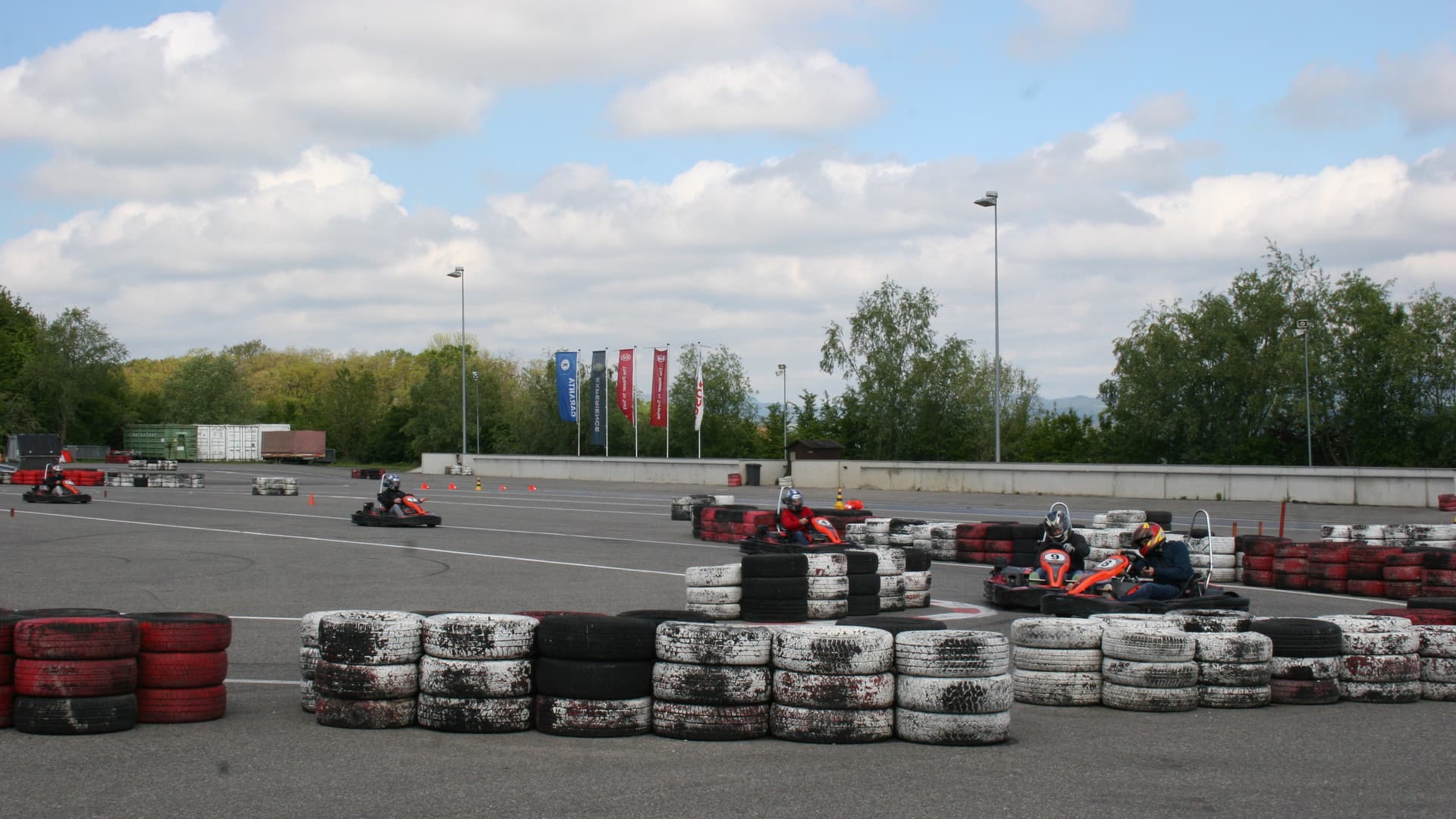 The first Gottwald fitters' go-kart race