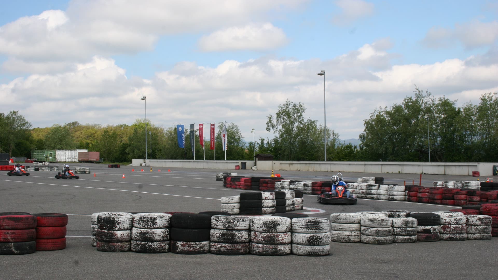 The first Gottwald fitters' go-kart race