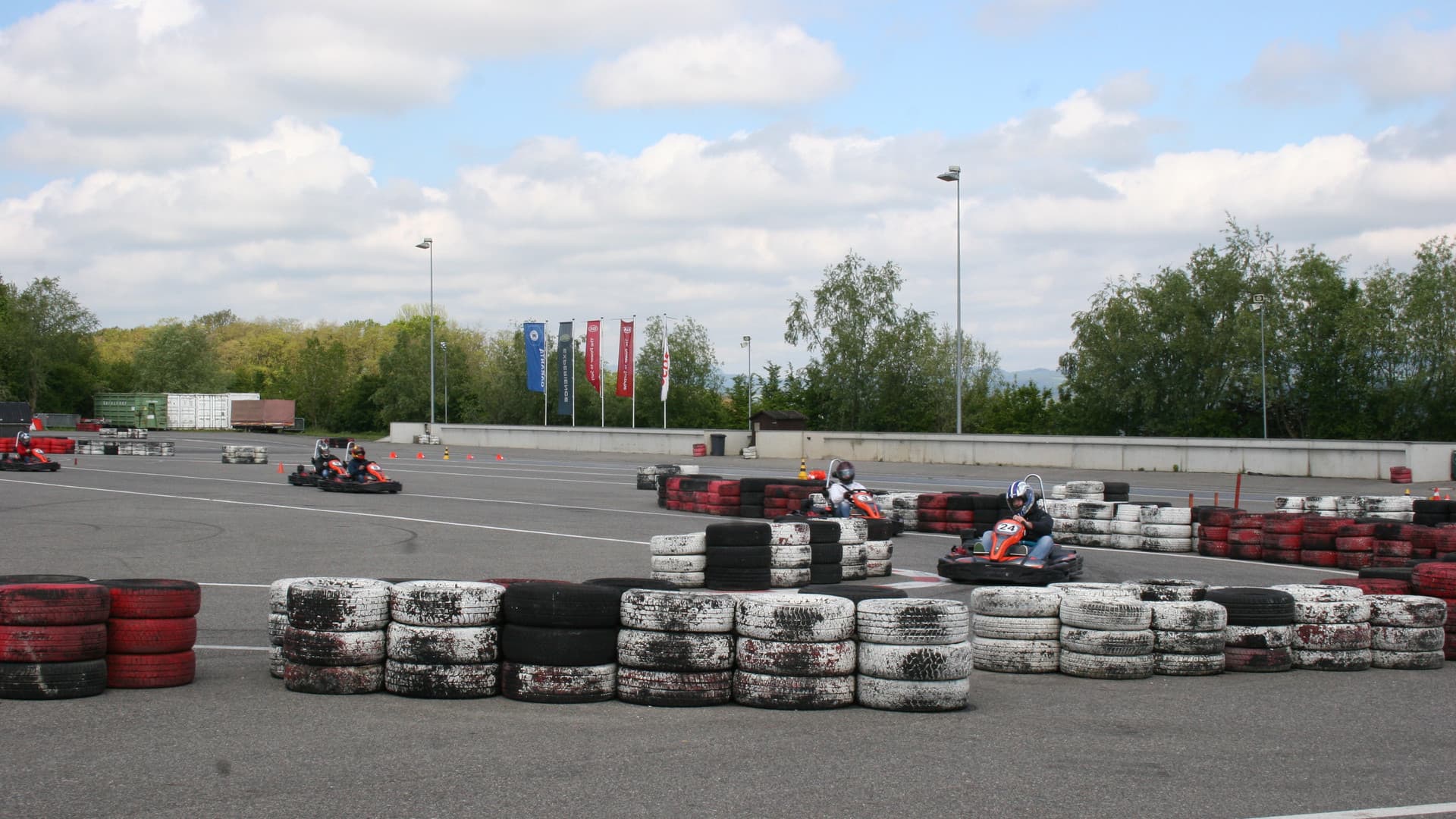 The first Gottwald fitters' go-kart race