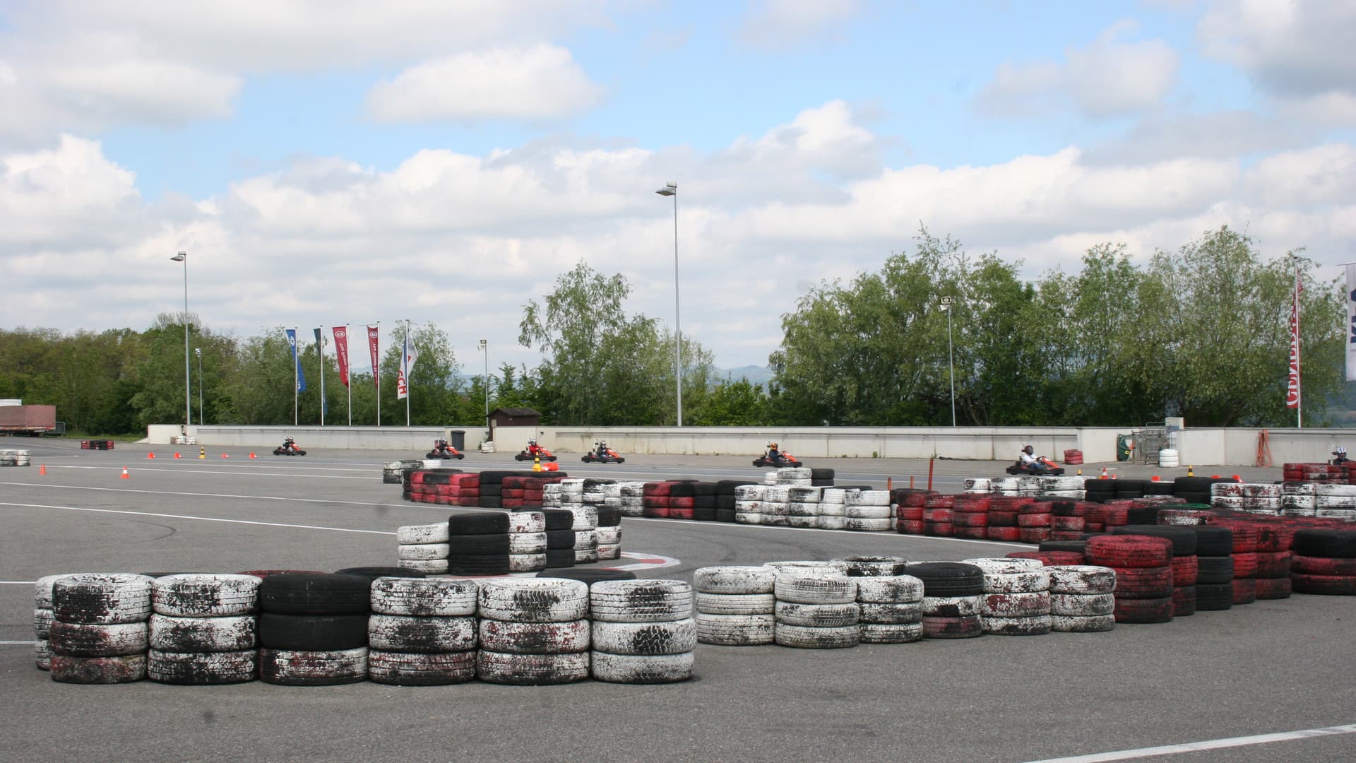 The first Gottwald fitters' go-kart race