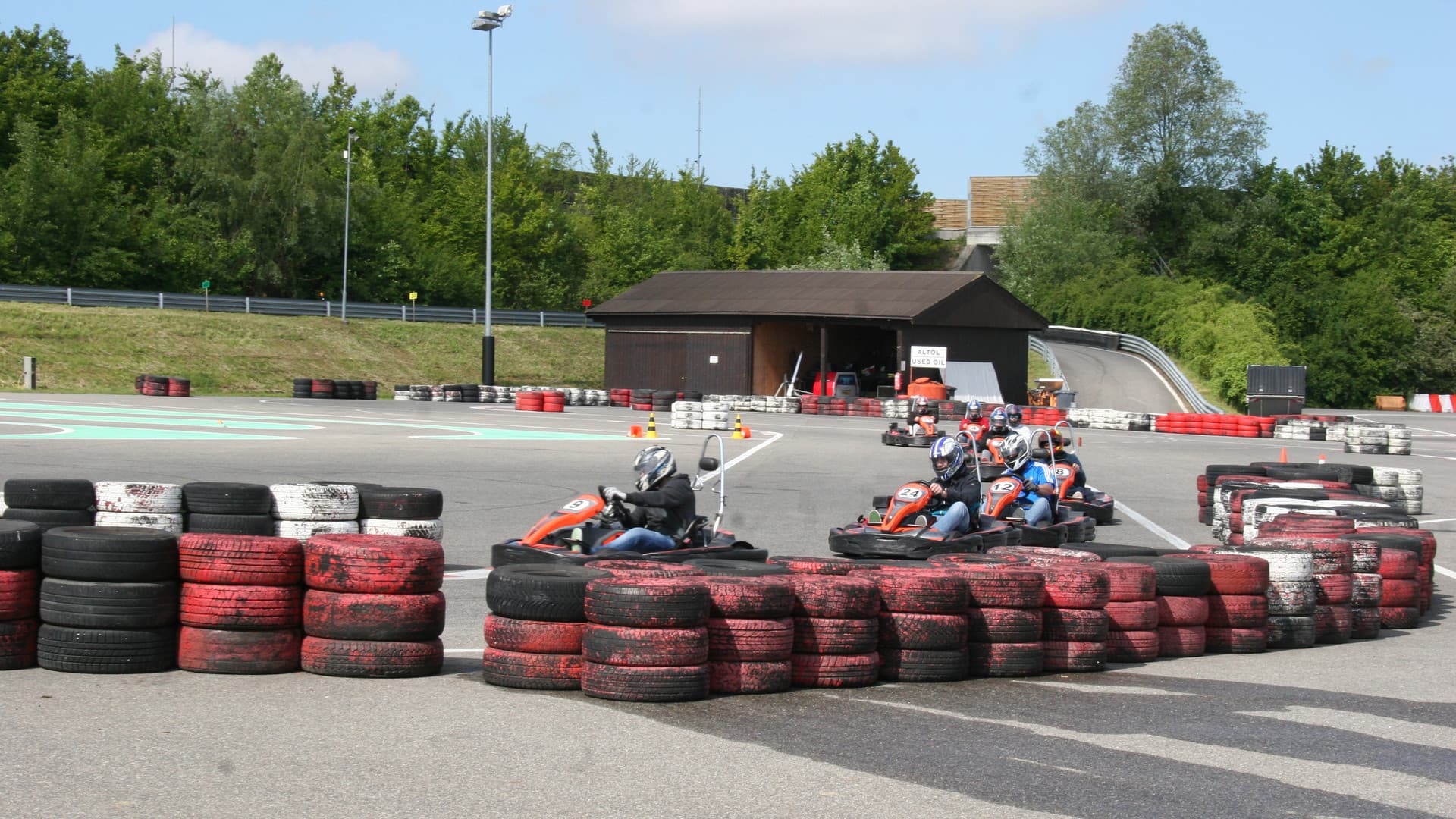 The first Gottwald fitters' go-kart race