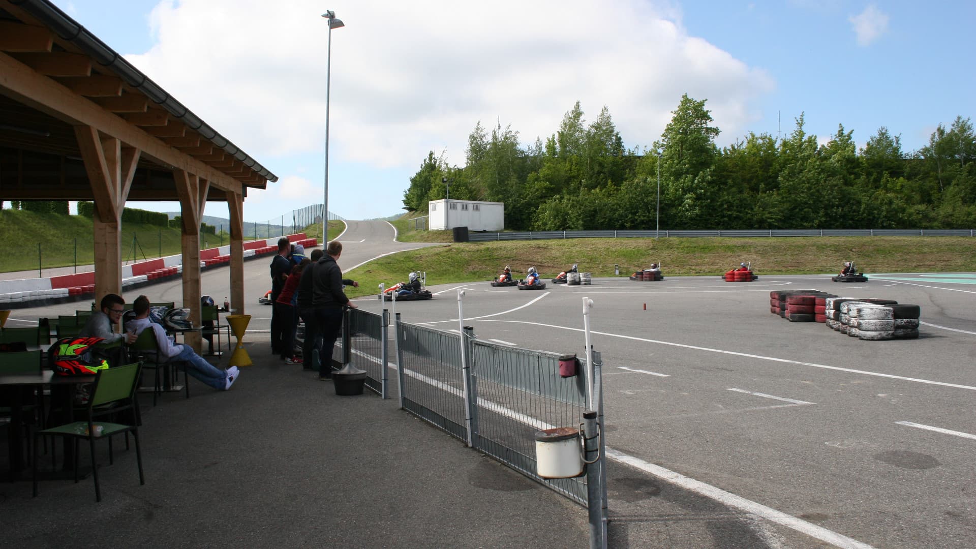 The first Gottwald fitters' go-kart race