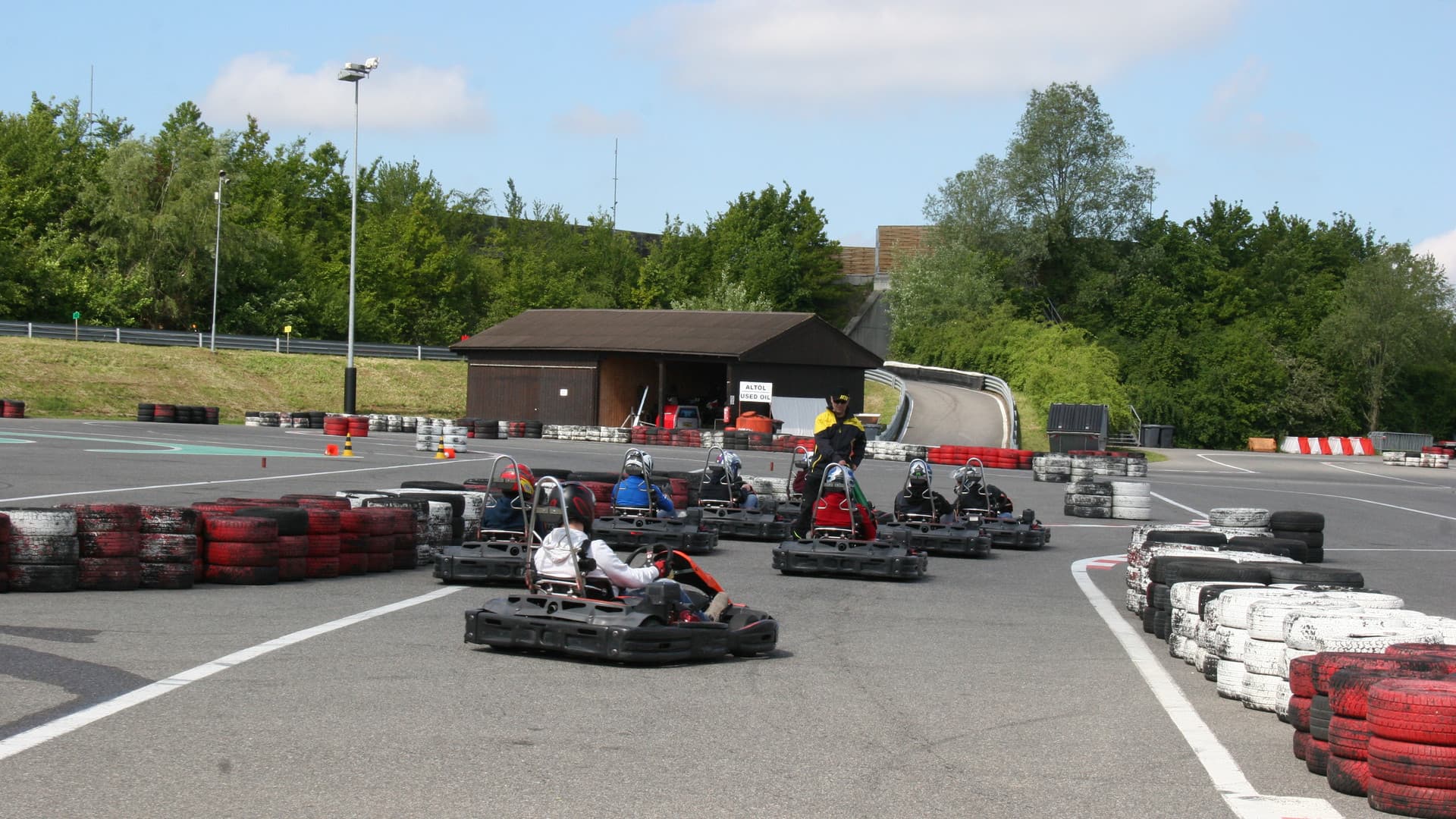 The first Gottwald fitters' go-kart race